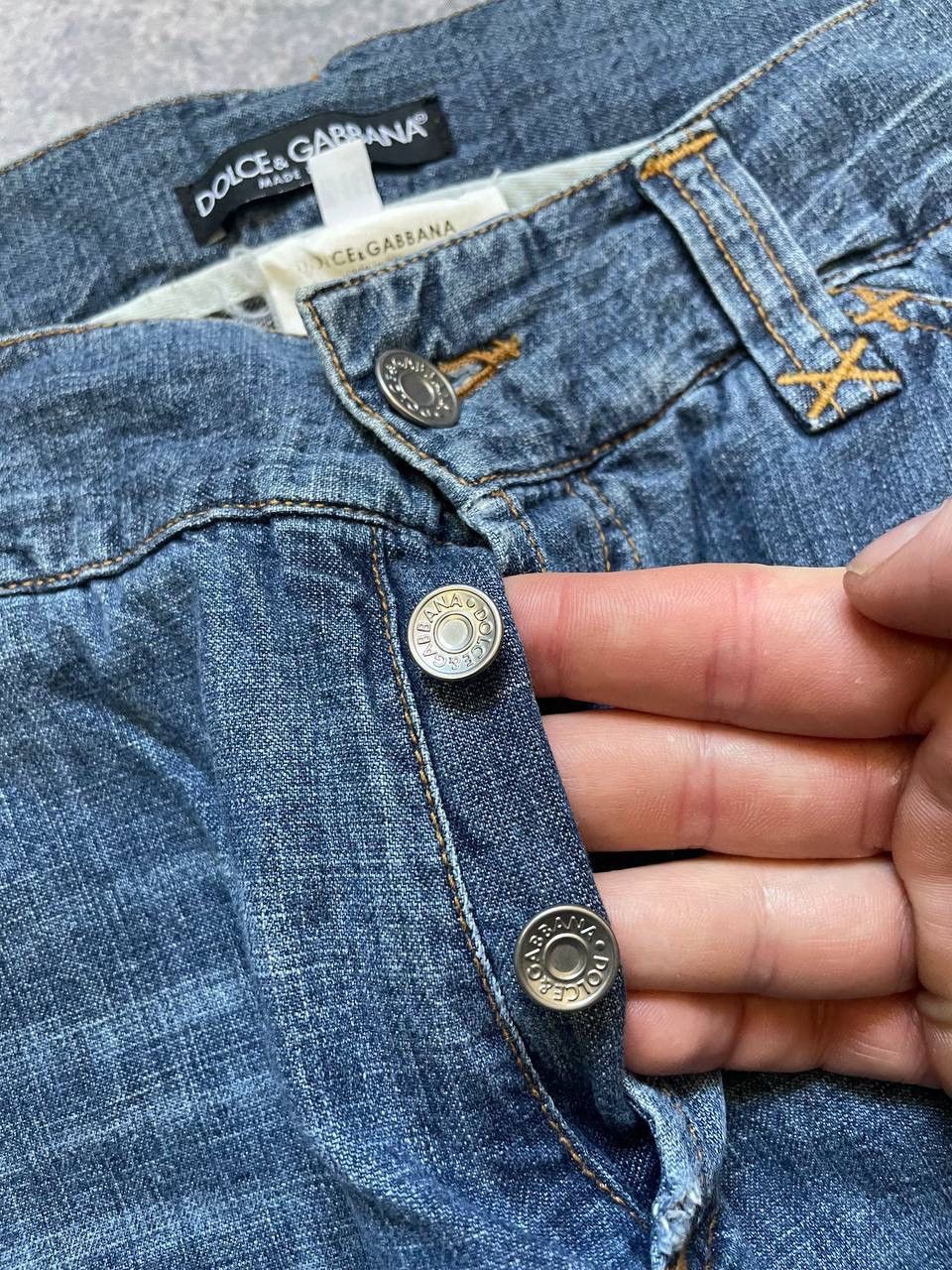 Dolce & Gabbana Dolce & Gabbana Vintage "D&G" Logo Embroidered Denim Jeans Size US 32 / EU 48 - 12 Thumbnail