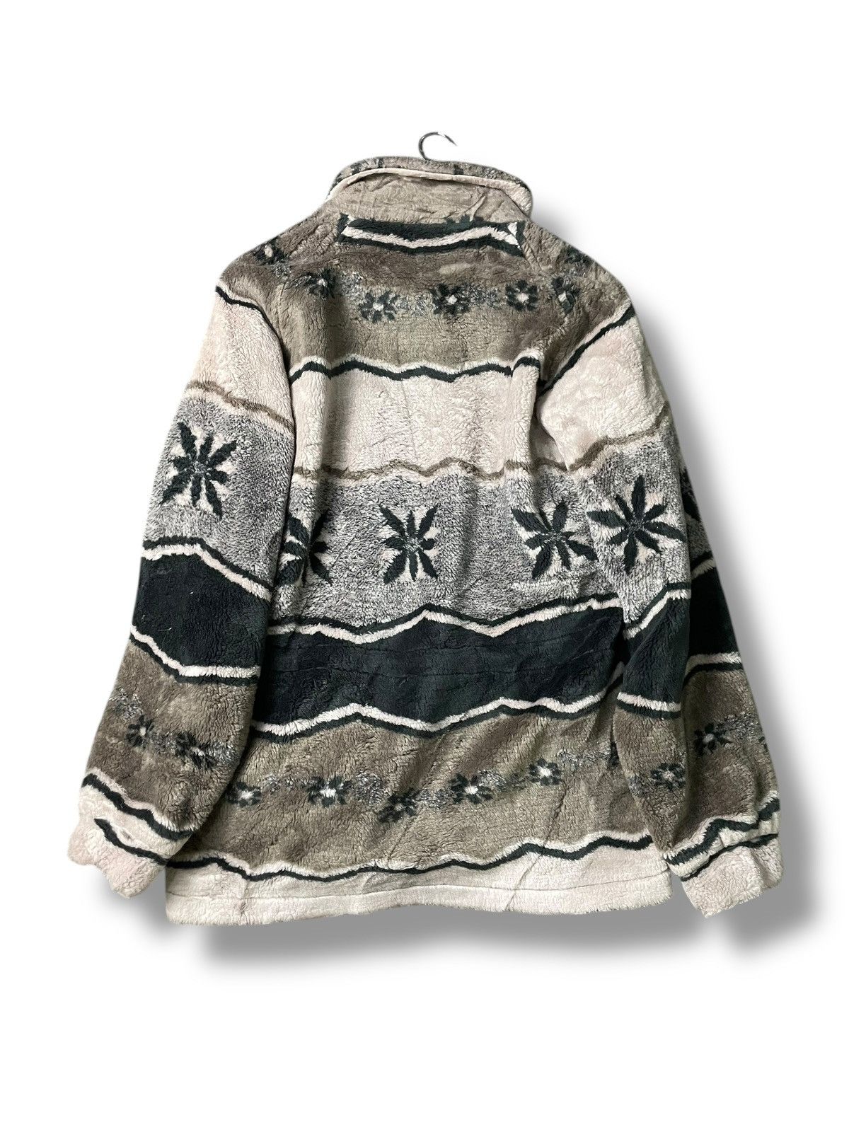 Japanese Brand Outdoor Products Printed Fleece Zipper Jacket (66) Size US M / EU 48-50 / 2 - 7 Thumbnail