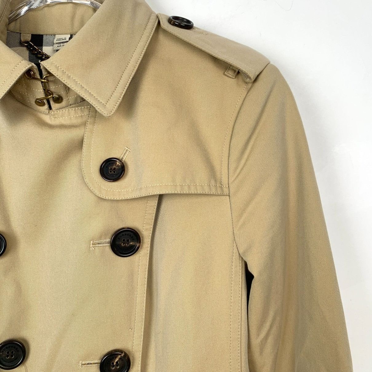 Burberry beige cotton burberry coat Size XS / US 0-2 / IT 36-38 - 7 Thumbnail