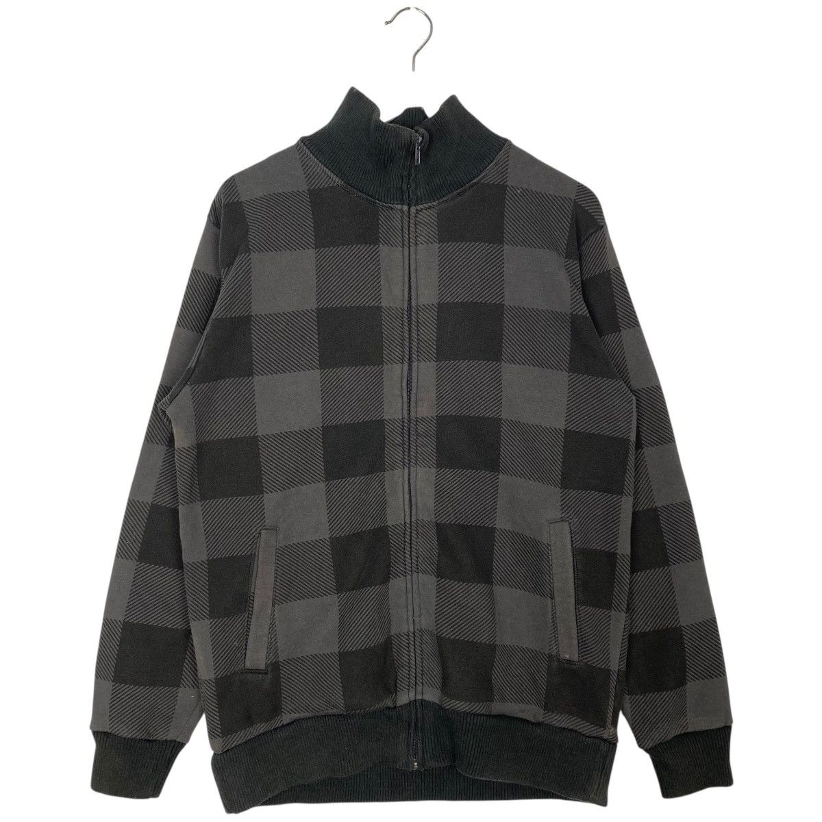 Vintage Vintage Woolrich Full Zip Sweatshirt Heavy Cotton Checked Size US M / EU 48-50 / 2 - 1 Thumbnail
