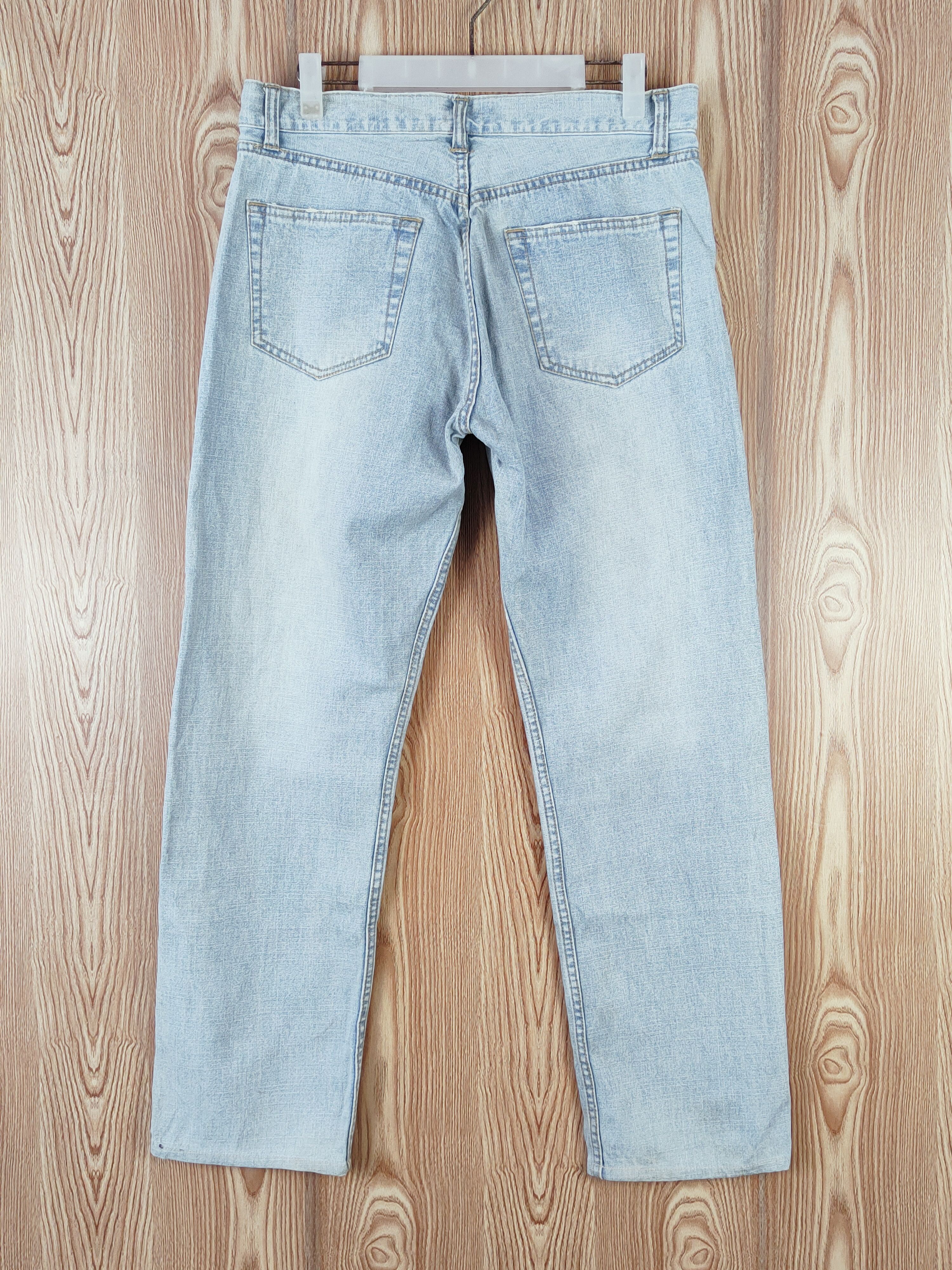 Japanese Brand Nylaus Blue Distressed Ripped Jeans #W631 Size US 33 - 7 Thumbnail