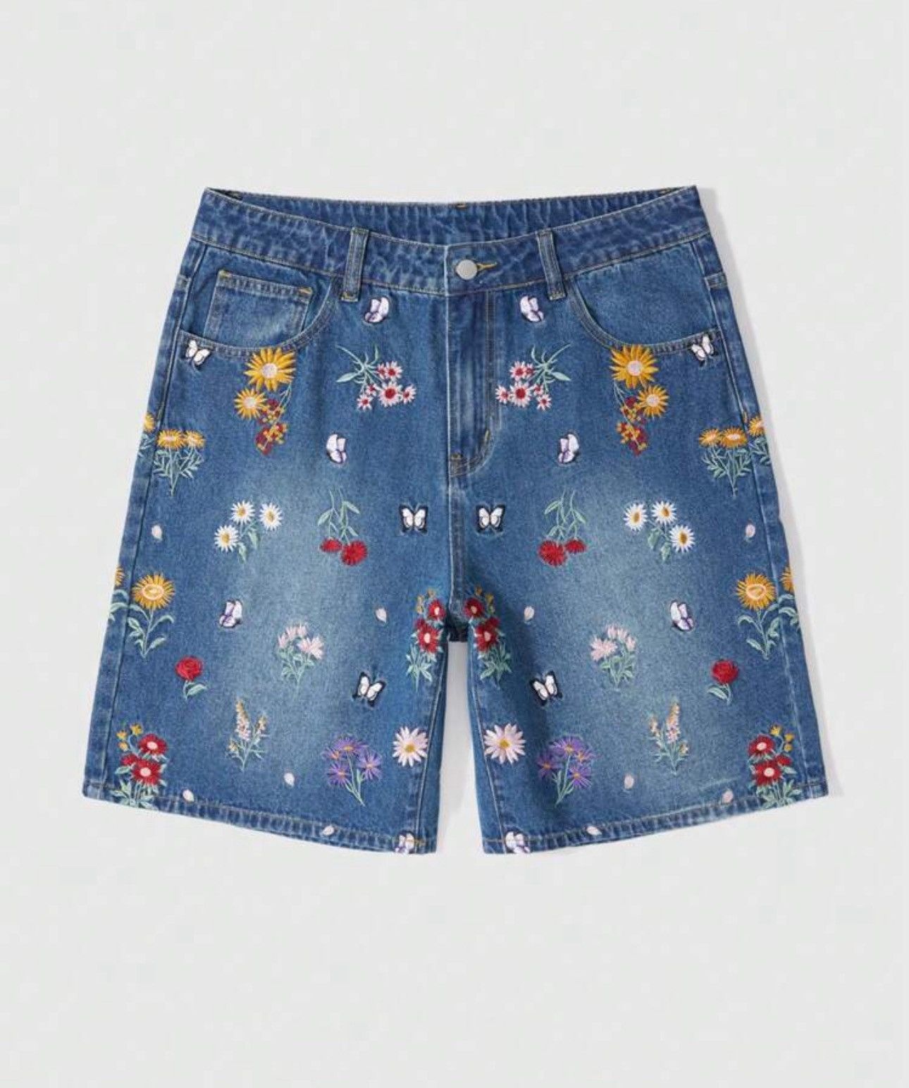 Jean Minami x Nami Vintage Retro 90s Floral jorts shorts Size US 31 - 1 Thumbnail