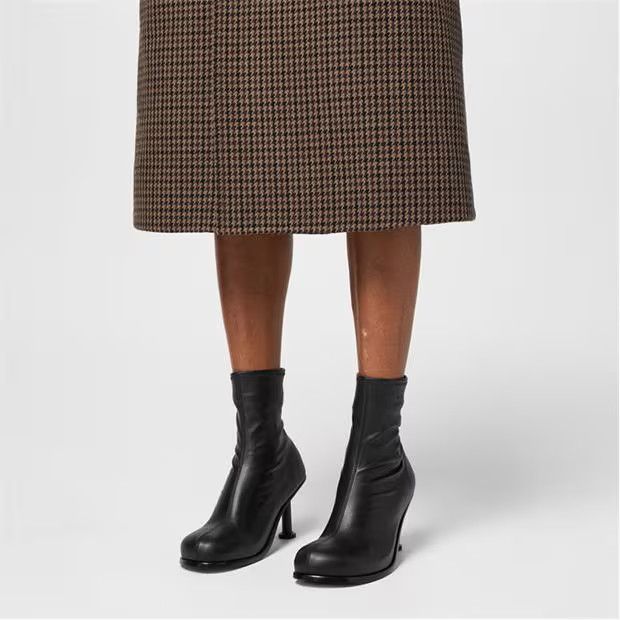 Balenciaga o1g2r1mq0924 Mallorca Heeled Ankle Boots in Black Size US 8 / IT 38 - 5 Thumbnail