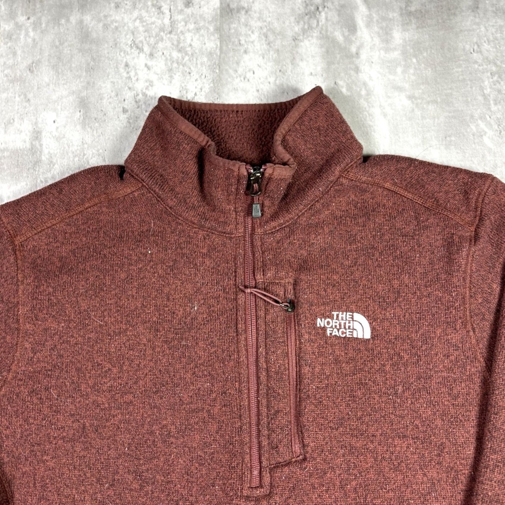 The North Face The North Face Men’s Fleece Quarter Zip Pullover Sweater Orange L Small Size US L / EU 52-54 / 3 - 7 Thumbnail