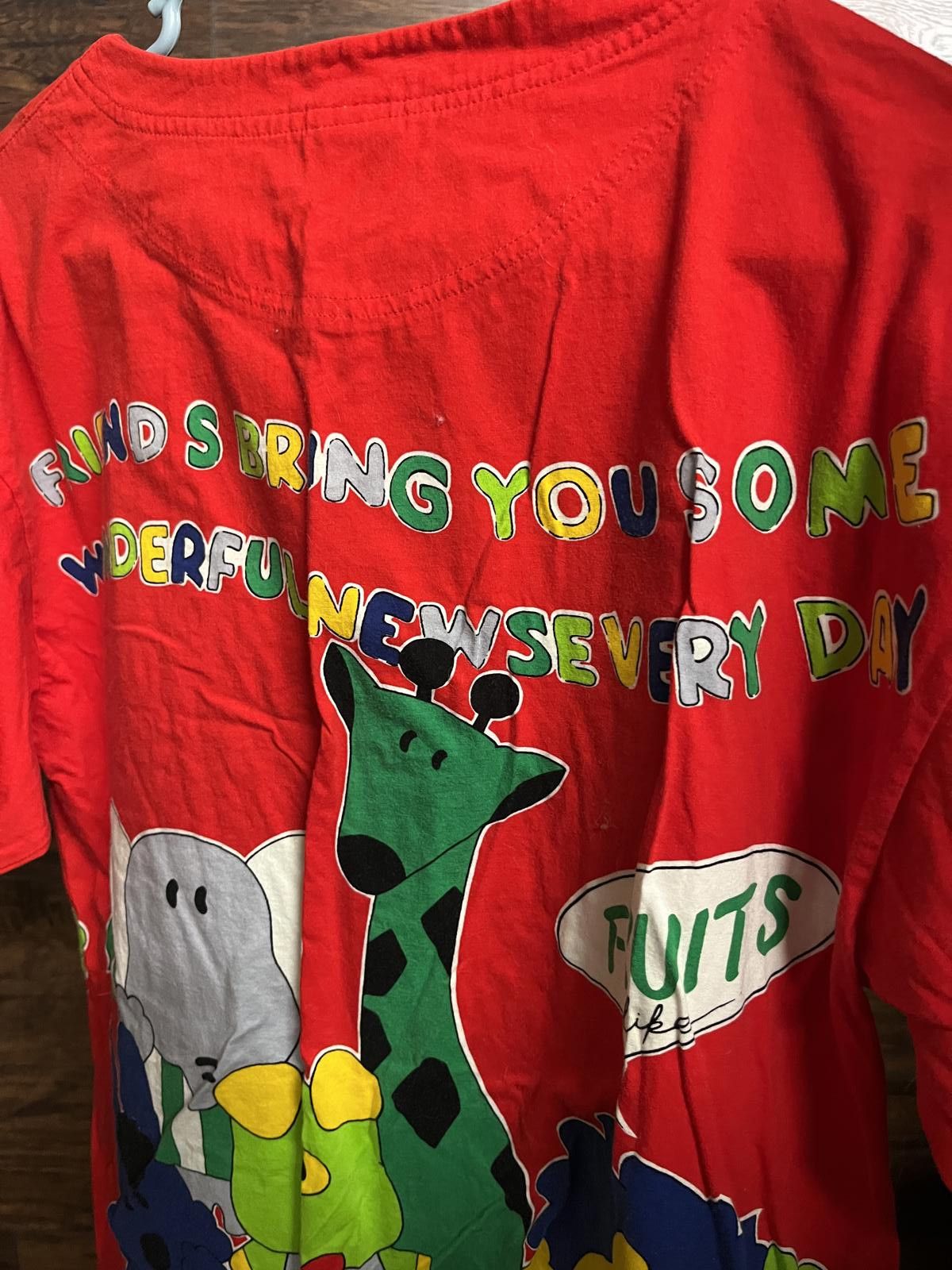 Designer Kindergarten Teacher Tee - Double Sided Animals - Size US M / EU 48-50 / 2 - 5 Thumbnail