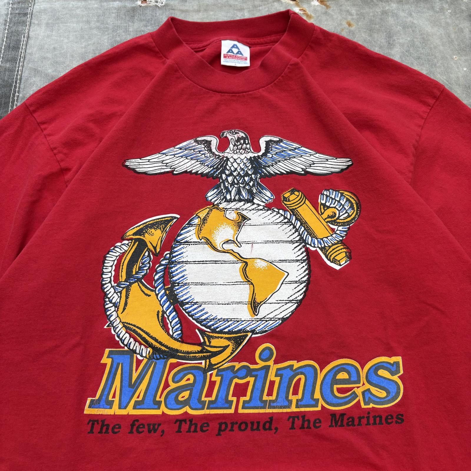 Other Vintage 90s Y2K USMC Marines Military Anchor Globe Shirt Size US L / EU 52-54 / 3 - 2 Thumbnail