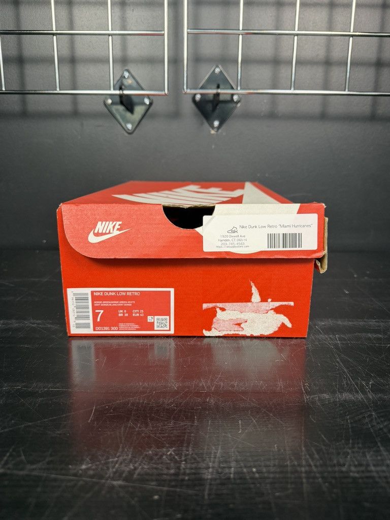 Nike Nike Dunk Low Retro "Miami Hurricanes" - Size 7 Size US 7 / EU 40 - 9 Thumbnail