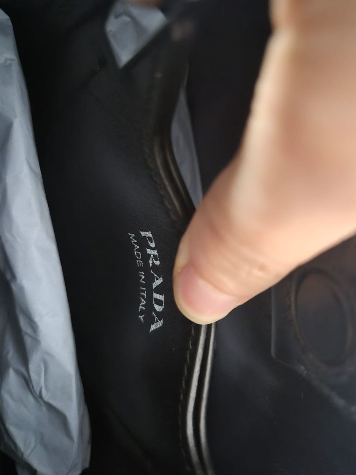 Prada Panier satin bag with crystals