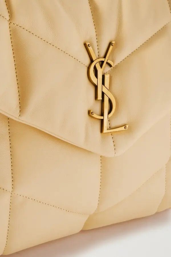 Saint Laurent Paris o1b1hav110724 Size: OS / Puffer Medium Bag in Off White Size ONE SIZE - 4 Thumbnail