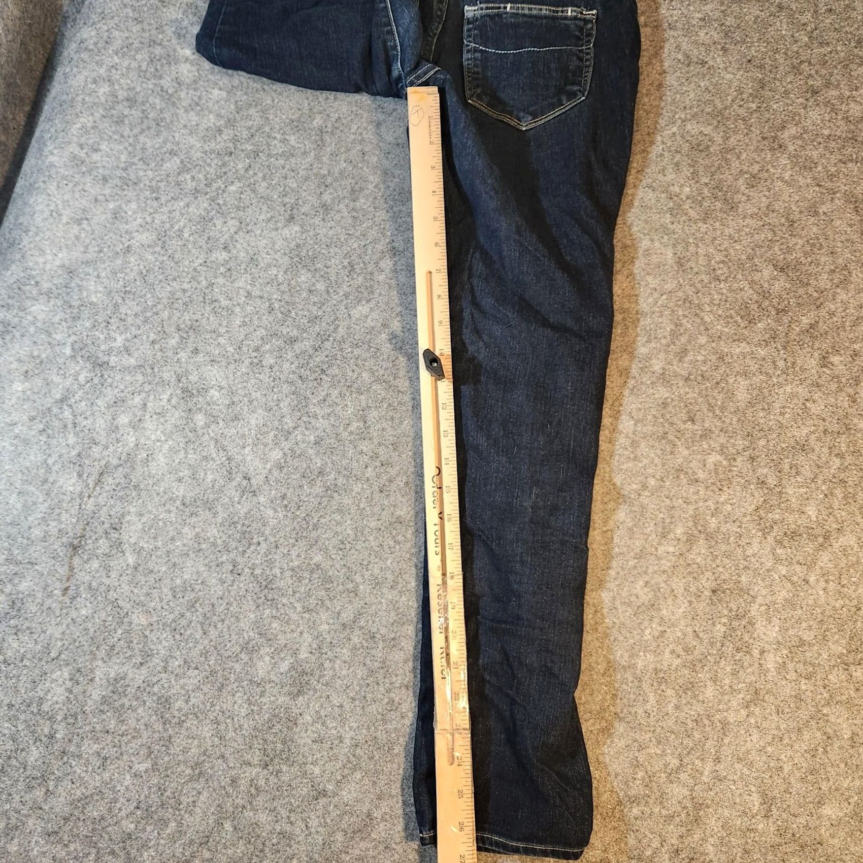Paige VINTAGE? No. Paige Roxbury Crop Jeans Women 27 Blue Premium Denim Stretch Mid Rise W1140 Size 29" - 7 Thumbnail
