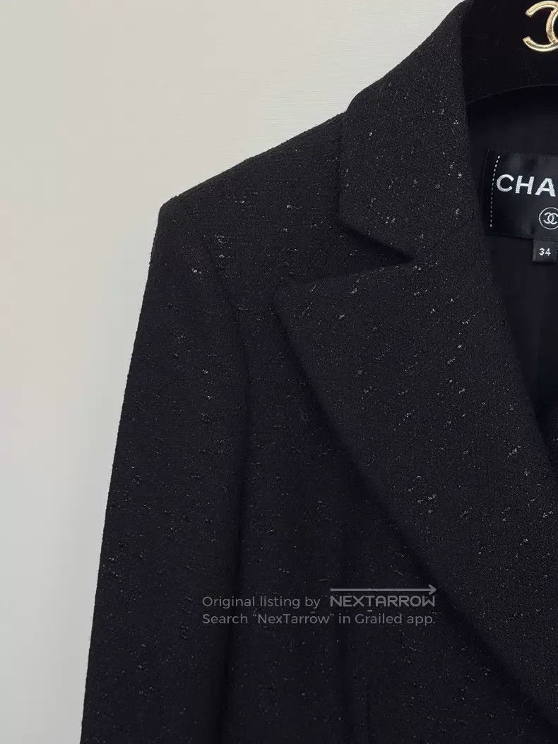 Chanel Chanel Cruise Series Black Flash Double-breasted Suit Jack Size XXS / US 00 / IT 34 - 5 Thumbnail