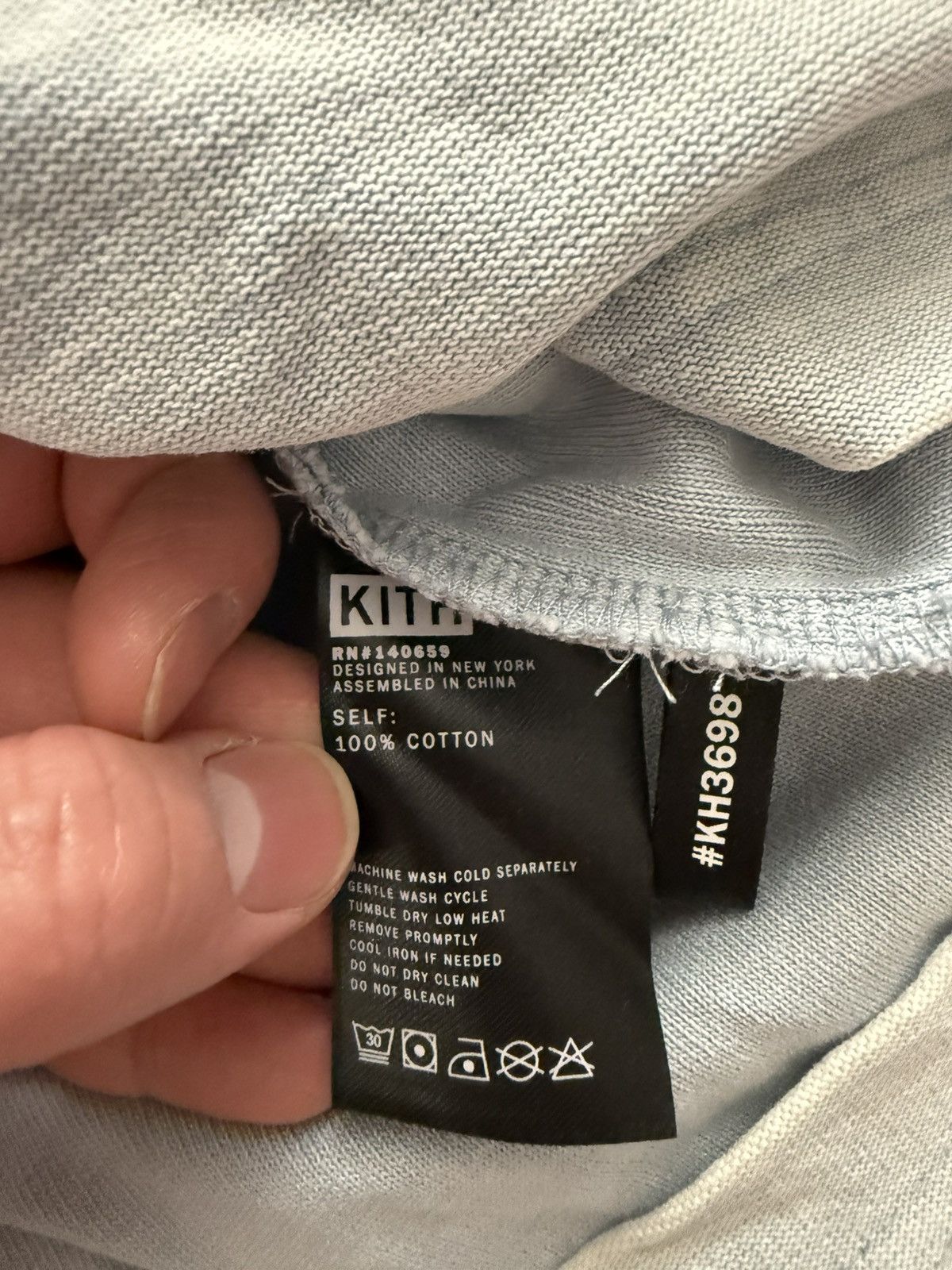Kith Kith Paneled Long Sleeve Tee “Light Indigo” Size Small Size US S / EU 44-46 / 1 - 4 Thumbnail