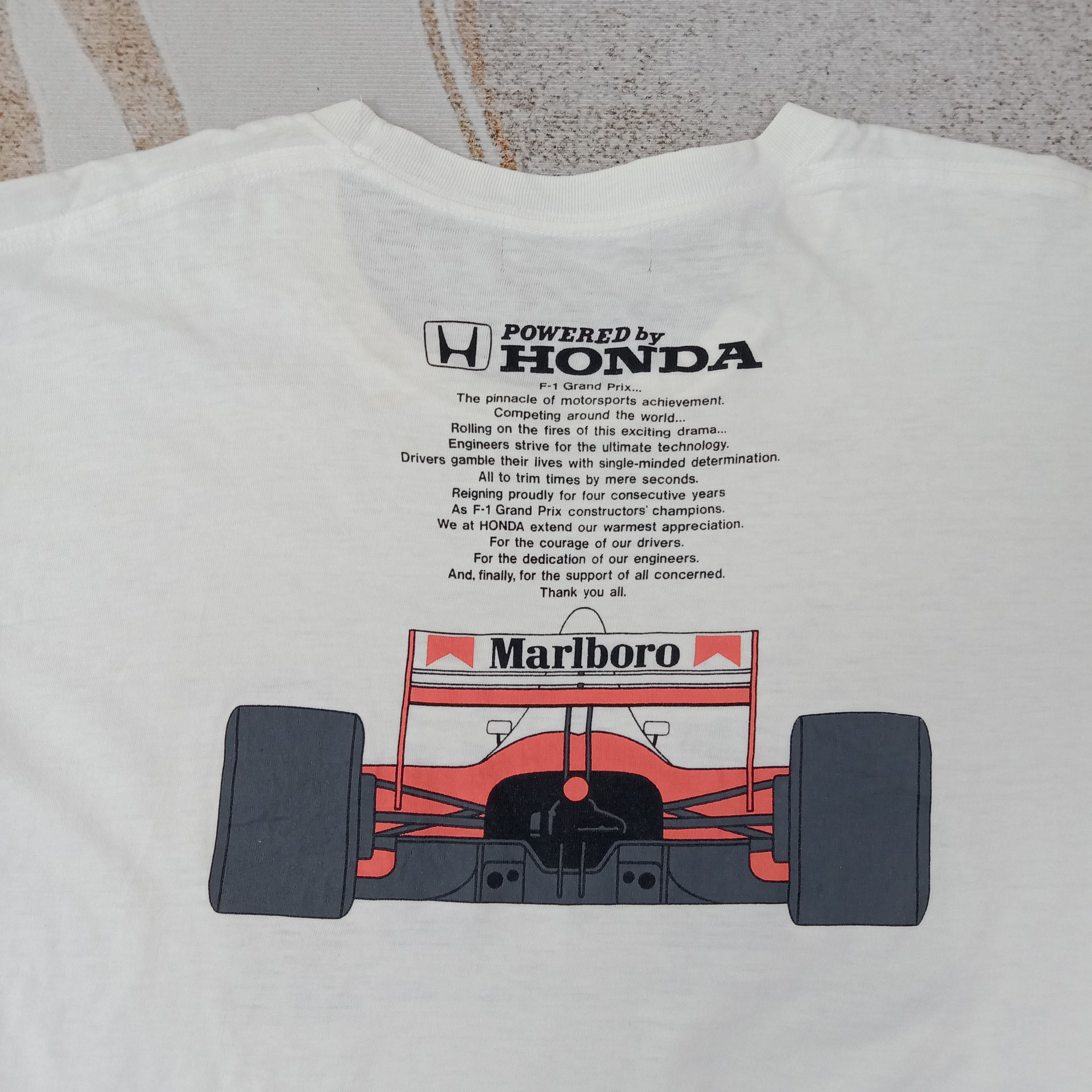 Honda Honda Formula One Marlboro Racing Tshirt C259N59 Size US L / EU 52-54 / 3 - 6 Thumbnail