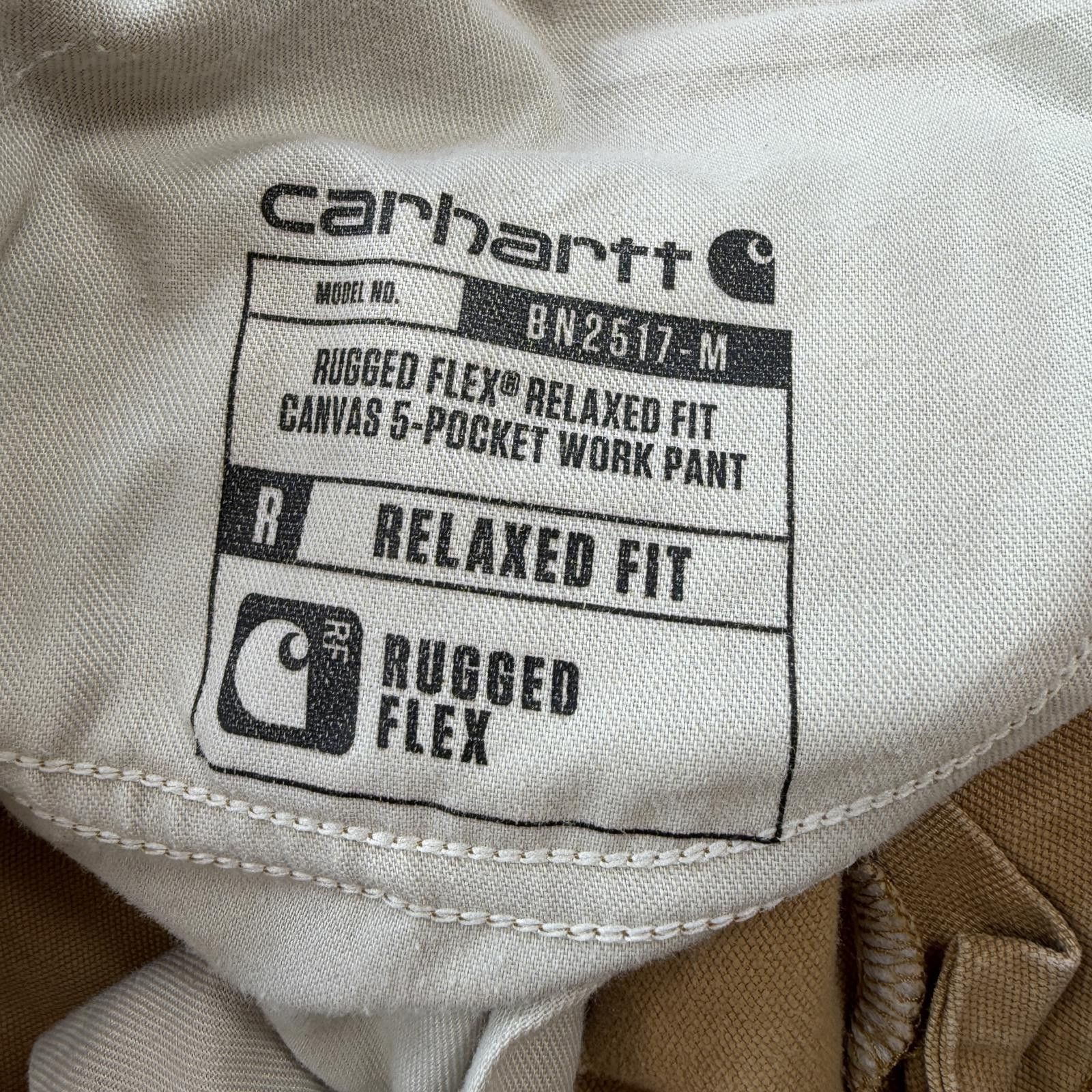 Carhartt Carhartt Rugged Flex Relaxed Fit Canvas Work Pants 32x30 Tan Size US 32 / EU 48 - 8 Thumbnail