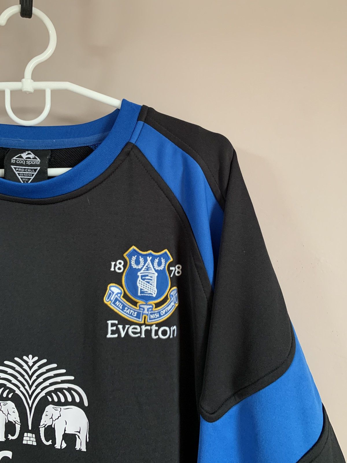 Le Coq Sportif Everton Vintage Football Sweatshirt Le Coq Sportif Soccer L Size US L / EU 52-54 / 3 - 3 Thumbnail