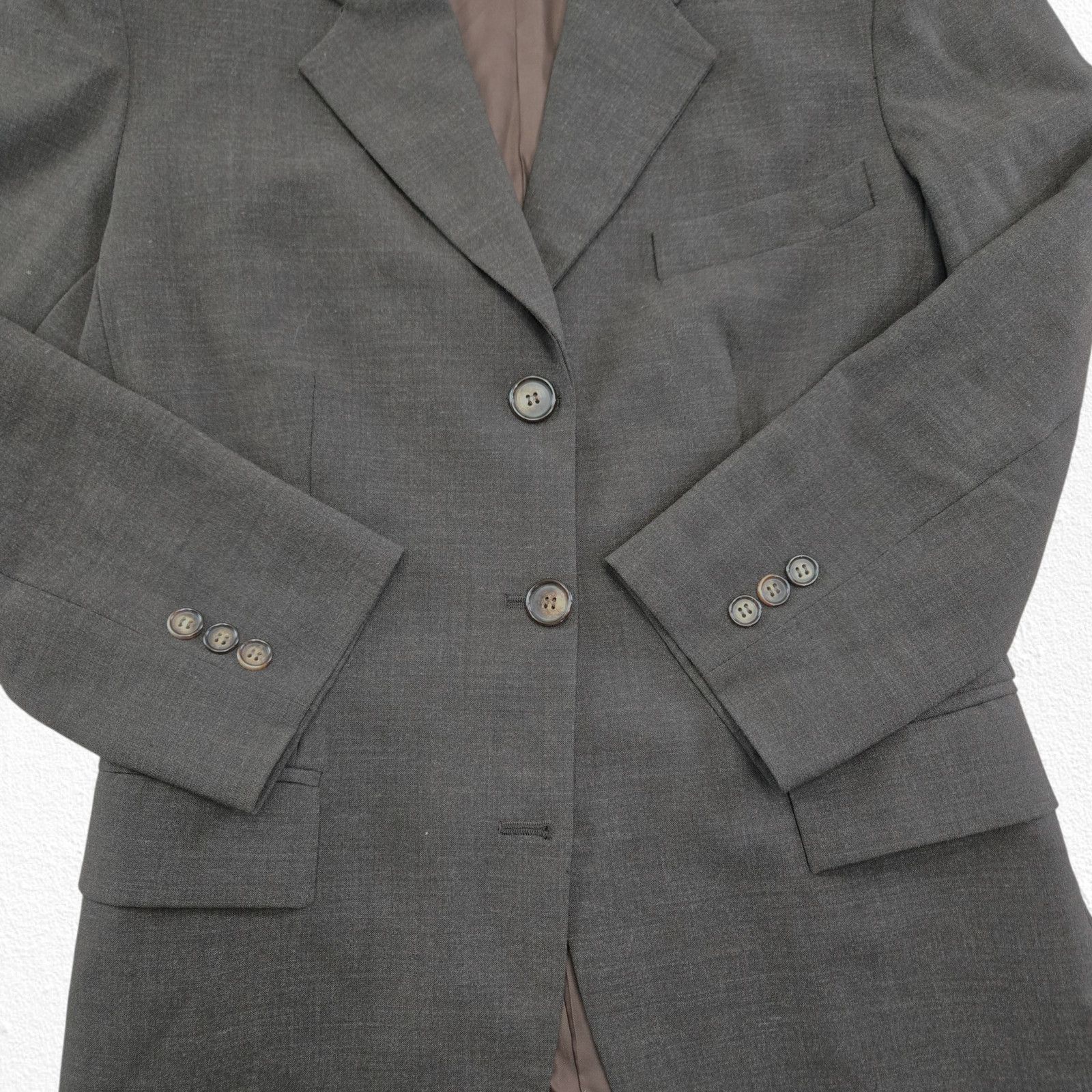 Zara Vintage Zara Brown Single Breasted Wool Blend Blazer Size 6 Size M / US 6-8 / IT 42-44 - 3 Thumbnail