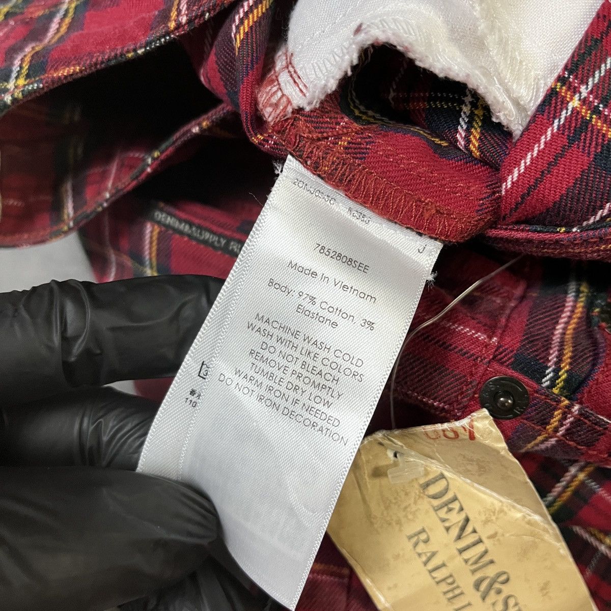 Denim & Supply Ralph Lauren Denim & Supply Tartan Skinny Pants - Street Punk Y2K Archive Size US 26 / EU 42 - 5 Thumbnail
