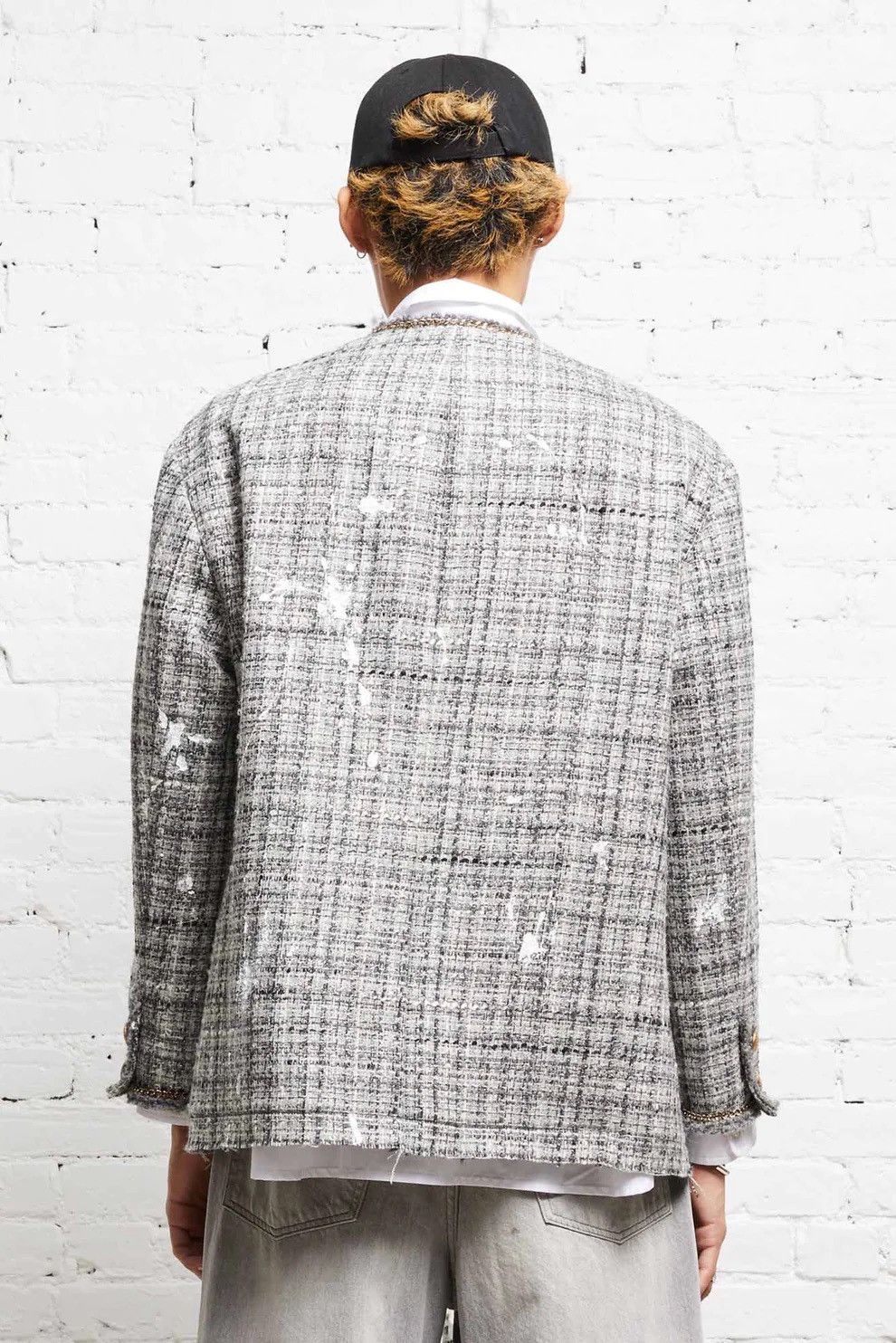 R13 Slouch Tweed Jacket. Medium Size US M / EU 48-50 / 2 - 2 Thumbnail