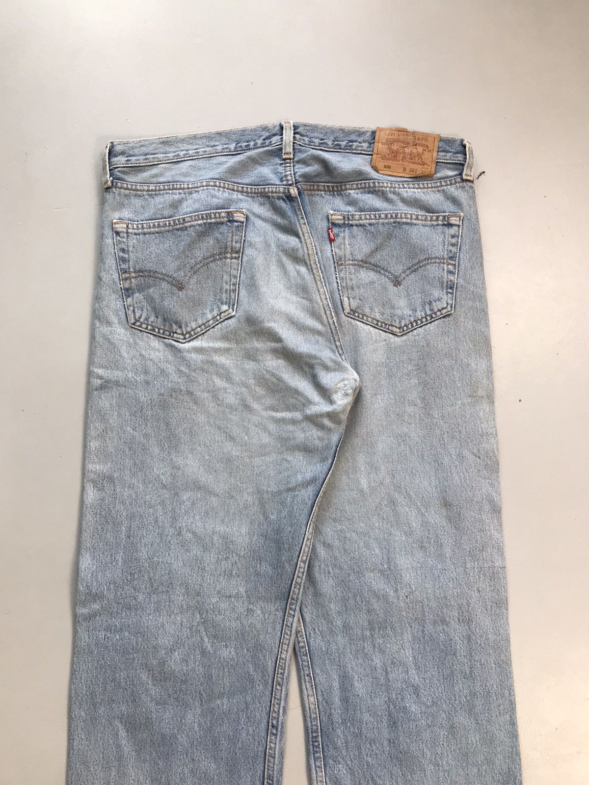 Levi's Vintage Levi’s 501 repaired denim Size US 38 / EU 54 - 13 Thumbnail