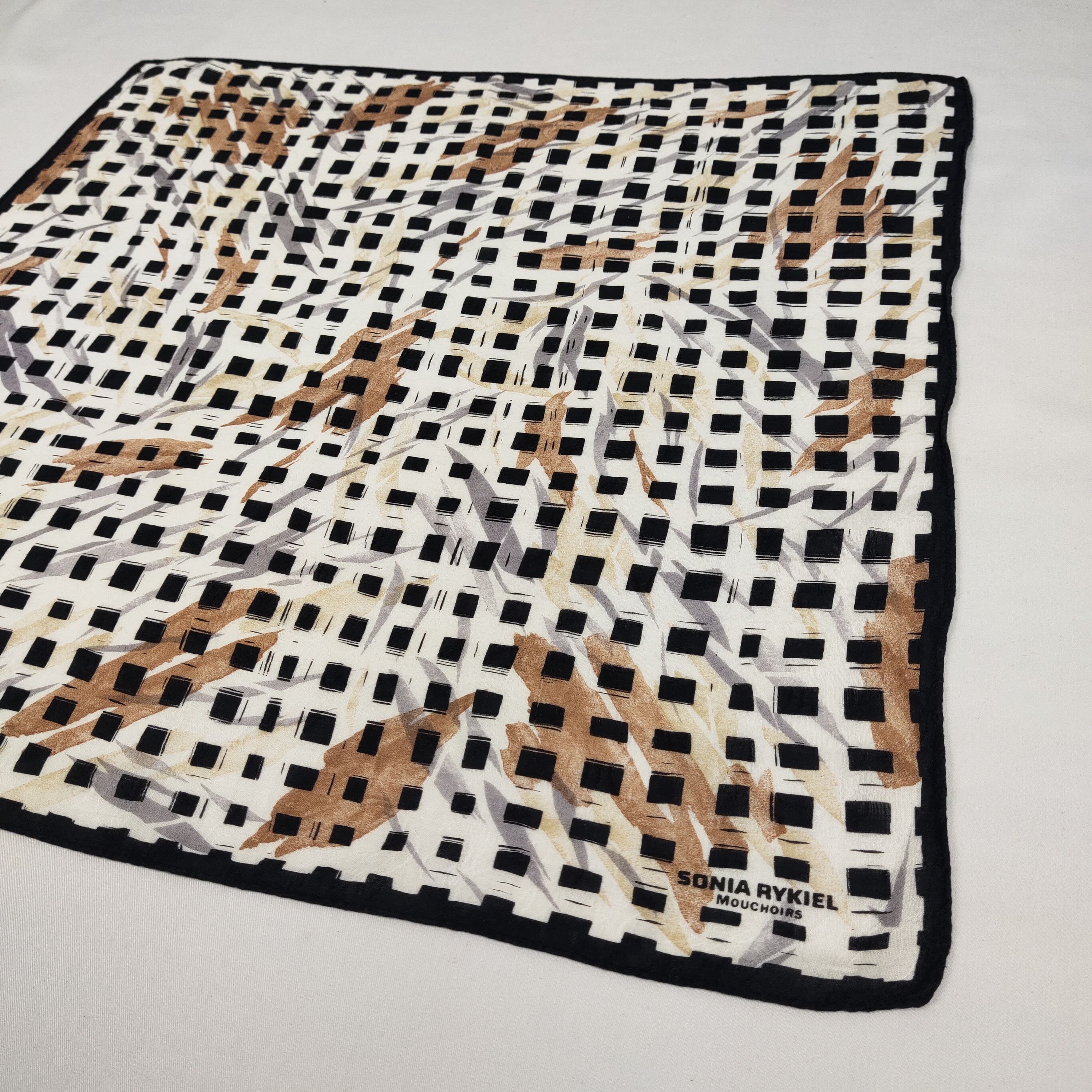 Sonia Rykiel × Vintage Sonia Rykiel Handkerchief / Neckerchief / Bandana FZ305 Size ONE SIZE - 4 Thumbnail