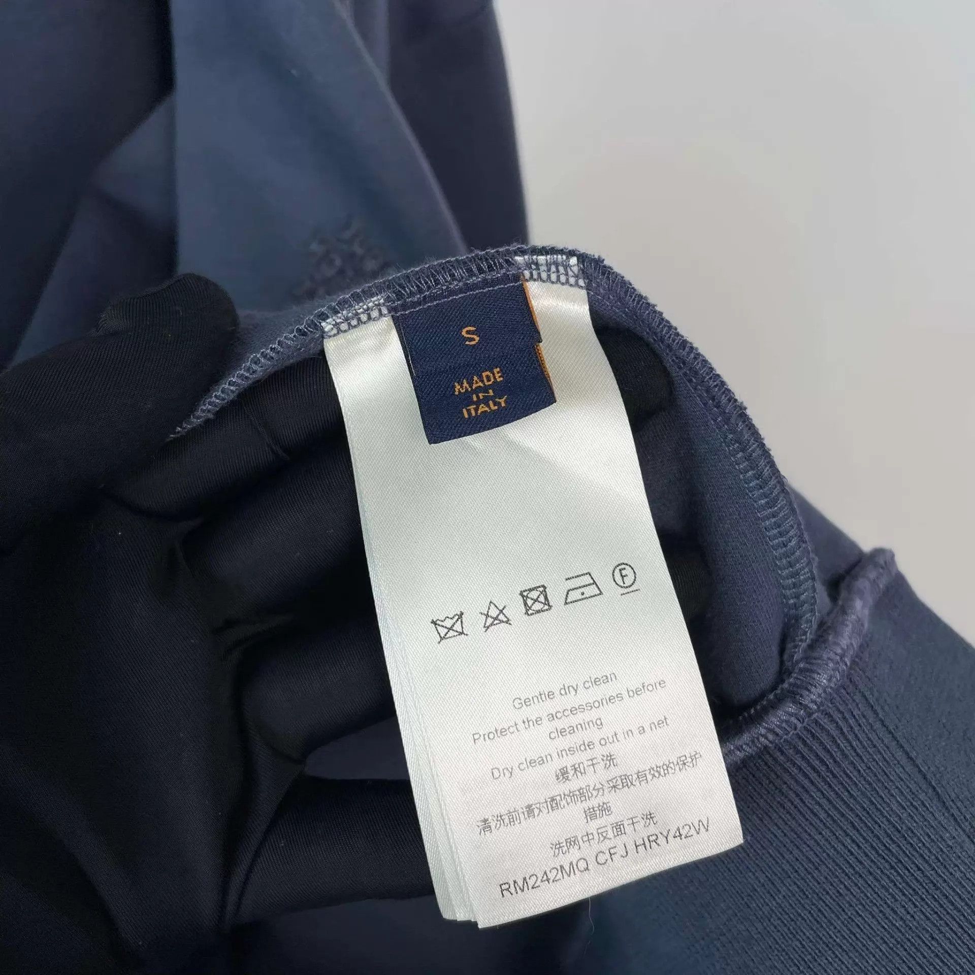 Louis Vuitton LV Cotton Embroidered Logo Zipper Blue S Hoodie Size S / US 4 / IT 40 - 6 Thumbnail
