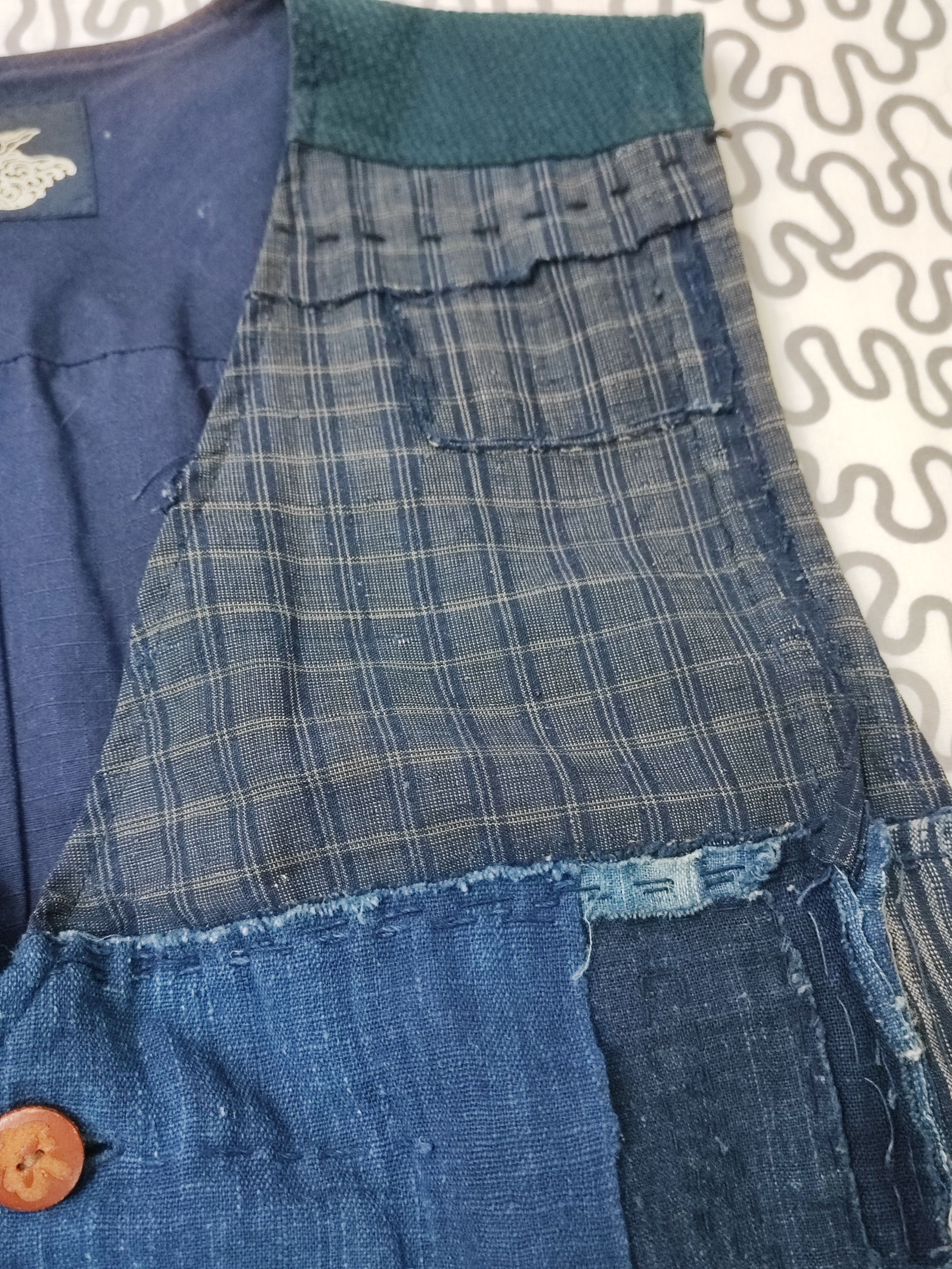 Japanese Brand Very rare!! Japanese Brand Sashiko Patchwork Boro Vest Size US M / EU 48-50 / 2 - 10 Thumbnail