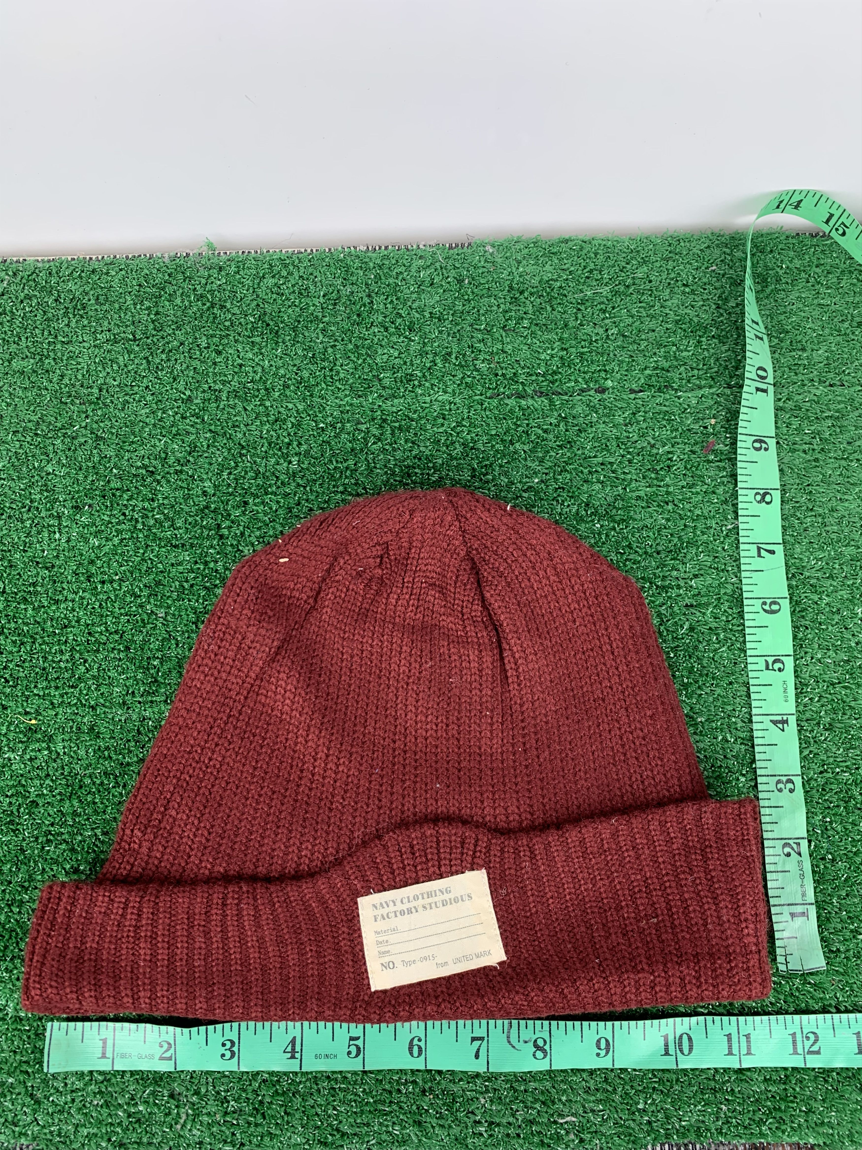 Vintage Vintage Navy Clothing Beanie Snowcap Hat BA0029 Size ONE SIZE - 9 Thumbnail