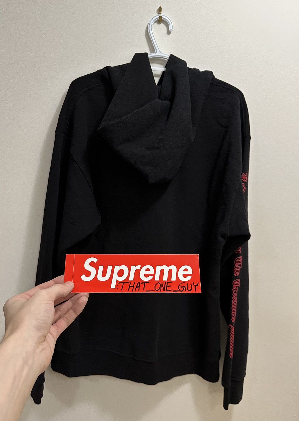 Designer × Hypebeast × Revenge Revenge ‘Bred’ Arch Logo Hoodie L Size US L / EU 52-54 / 3 - 6 Thumbnail