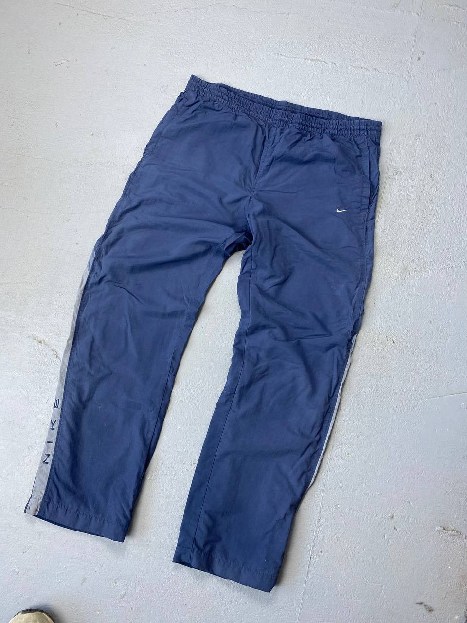 Nike × Vintage 💥Crazy Vintage Nike Wide Baggy Nylon Parachute Track Pants Size US 34 / EU 50 - 2 Thumbnail