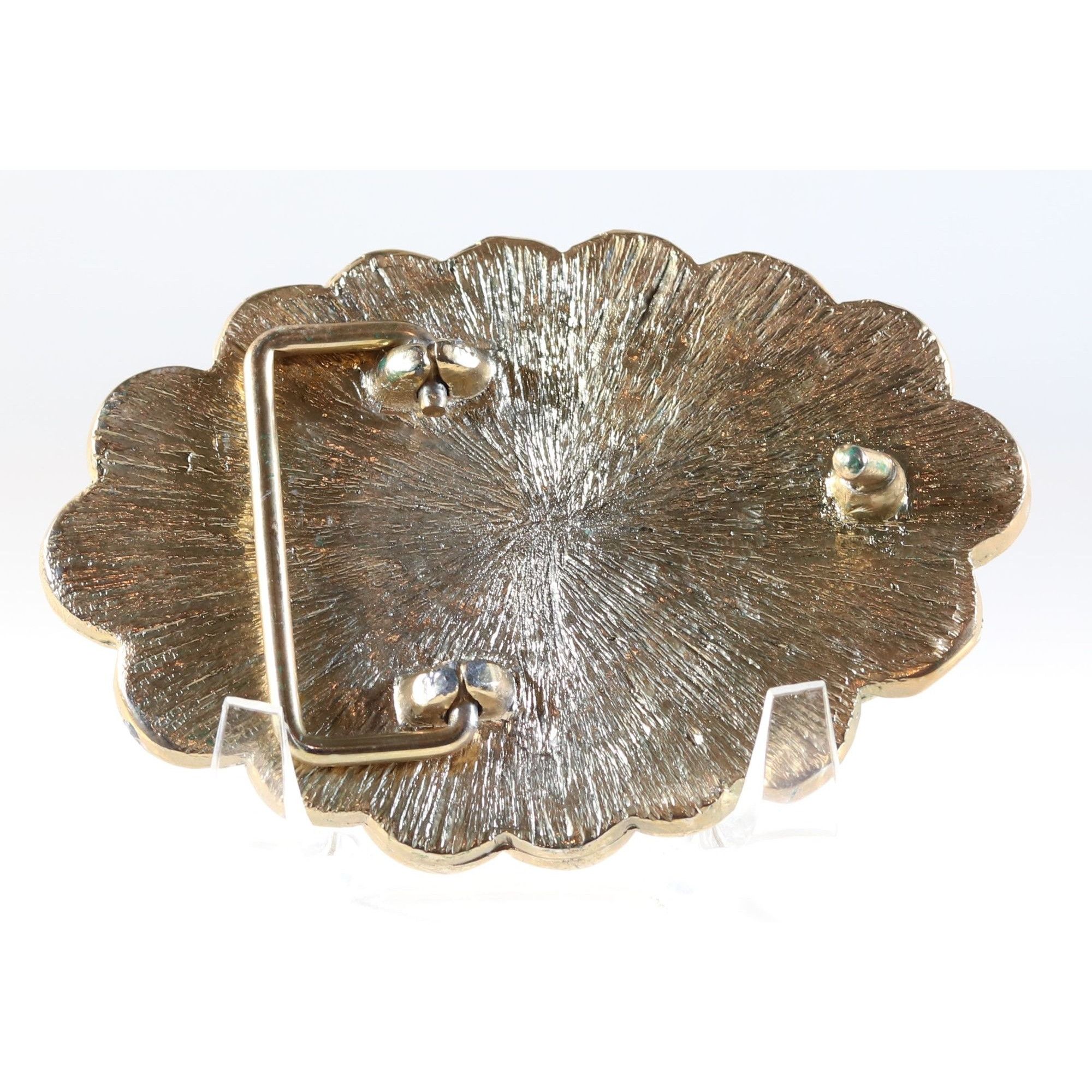Vintage Belt Buckle Eagle with 1873 Dimes Style Gold Tone Metal Buck Size ONE SIZE - 3 Thumbnail