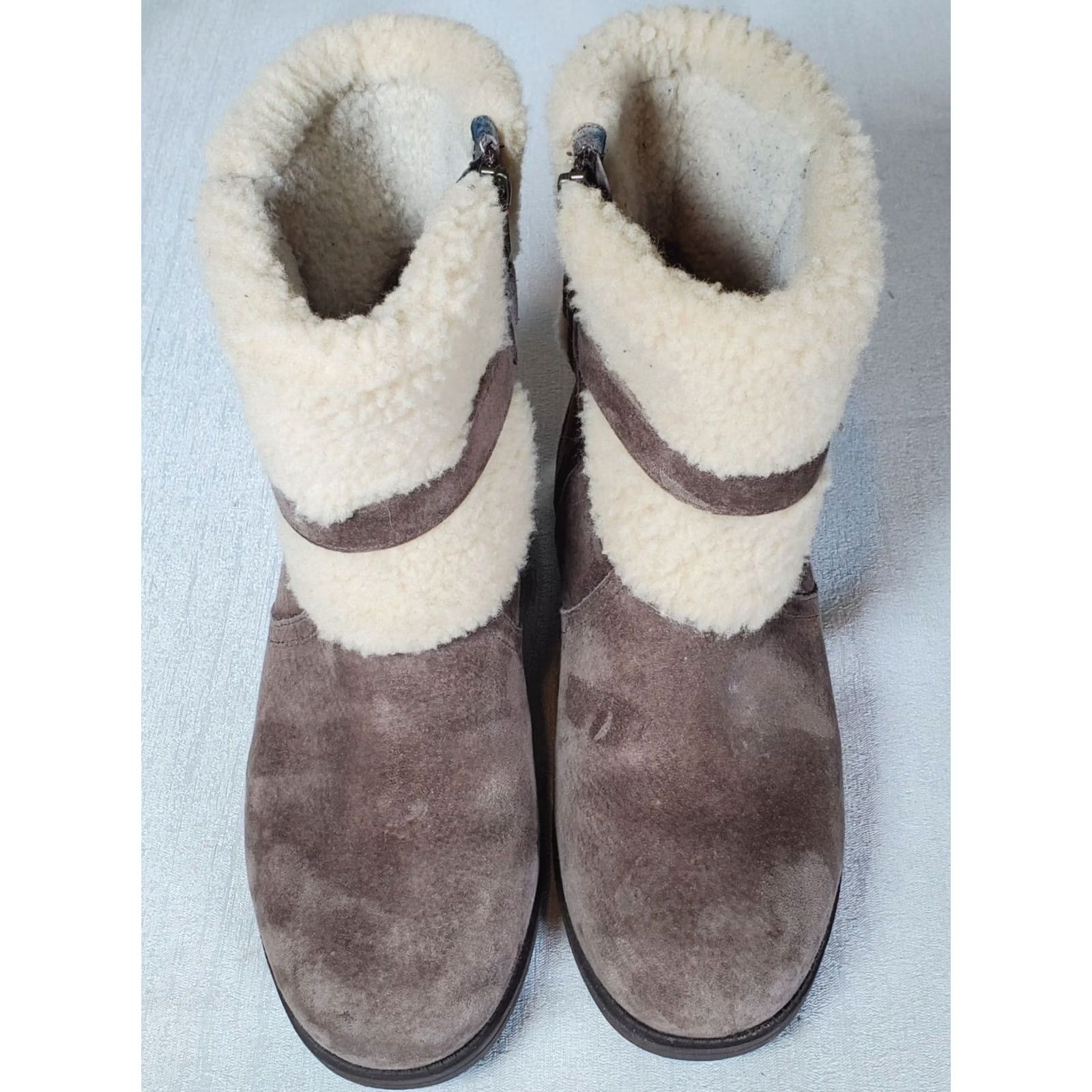 Ugg UGG Blayre II Boots Women's US 8 Suede Sheepskin Side Zip Espresso 1006039 Size US 8 / IT 38 - 6 Thumbnail