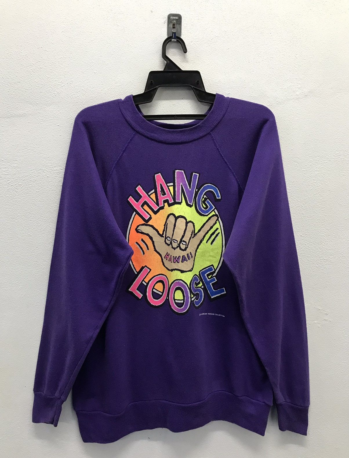 Hanes × Vintage Vintage Hanes Irregular Hang Loose Hawaii Sweatshirt Size US L / EU 52-54 / 3 - 1 Thumbnail