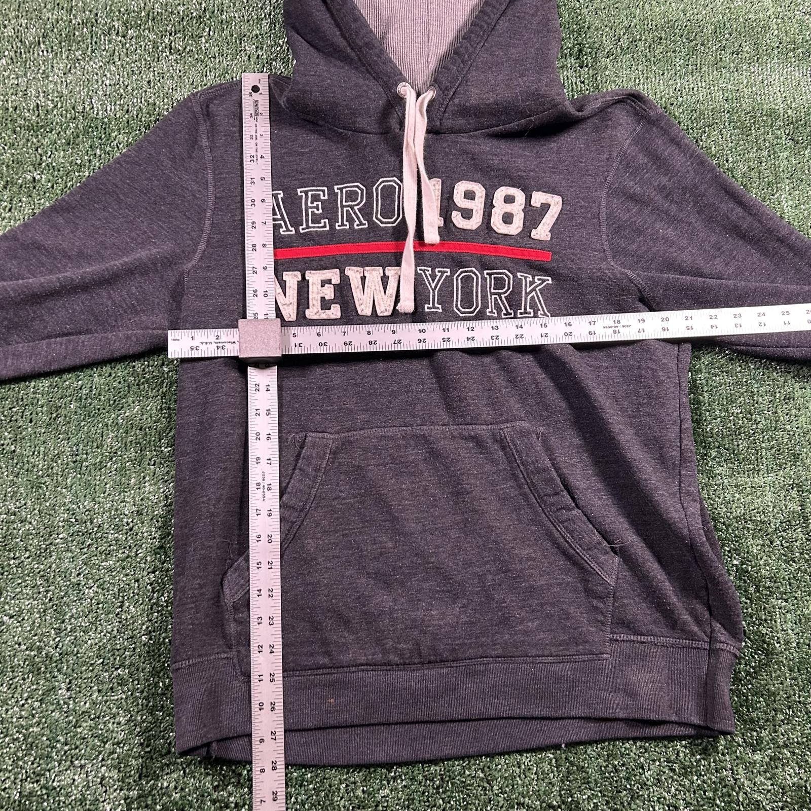 Aeropostale Aeropostale Men's gray Hoodie with New York Print. XL Size US XL / EU 56 / 4 - 2 Thumbnail