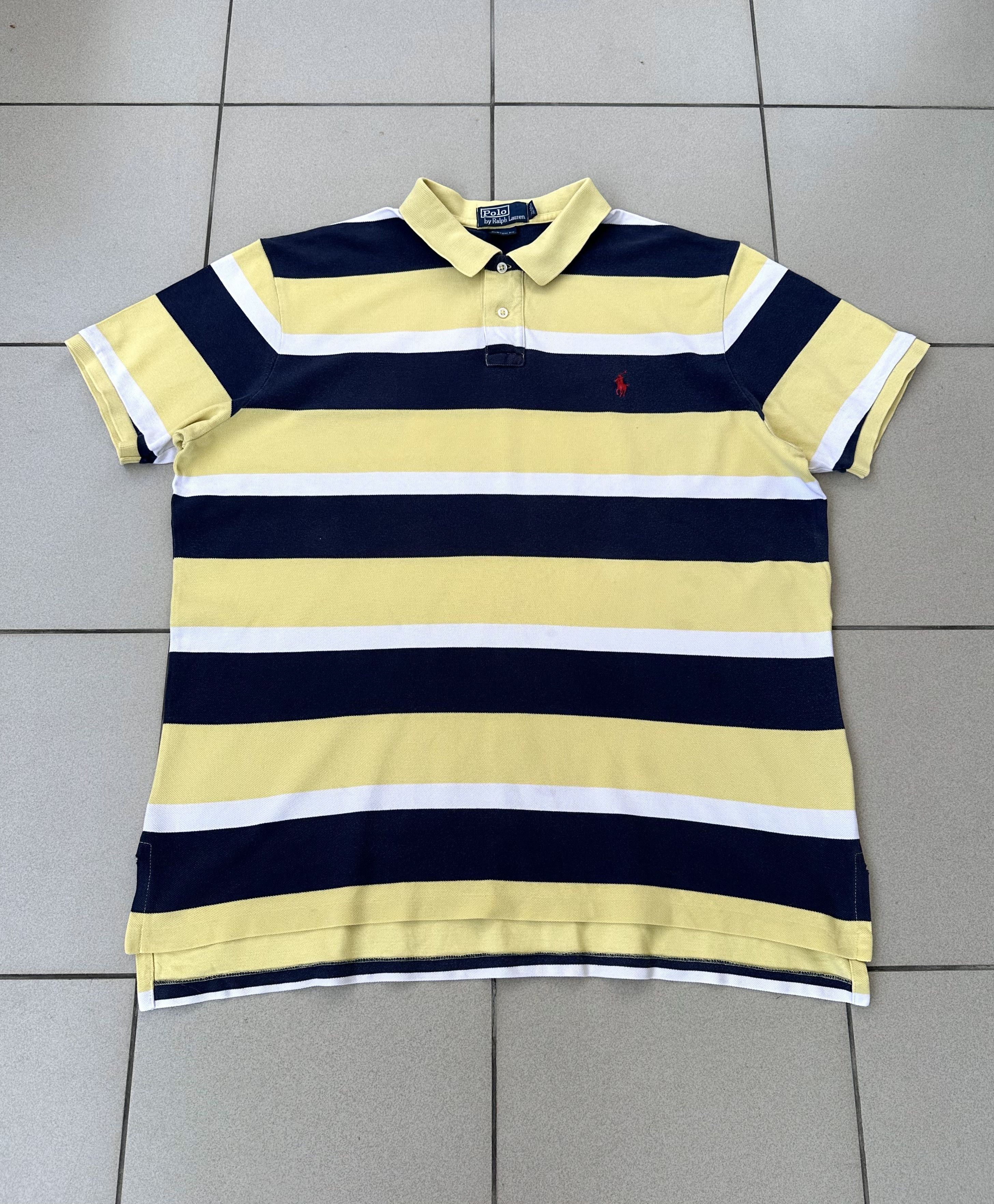 Polo Ralph Lauren × Vintage Vintage Polo Ralph Lauren Rugby striped 90s Size US XXL / EU 58 / 5 - 1 Thumbnail