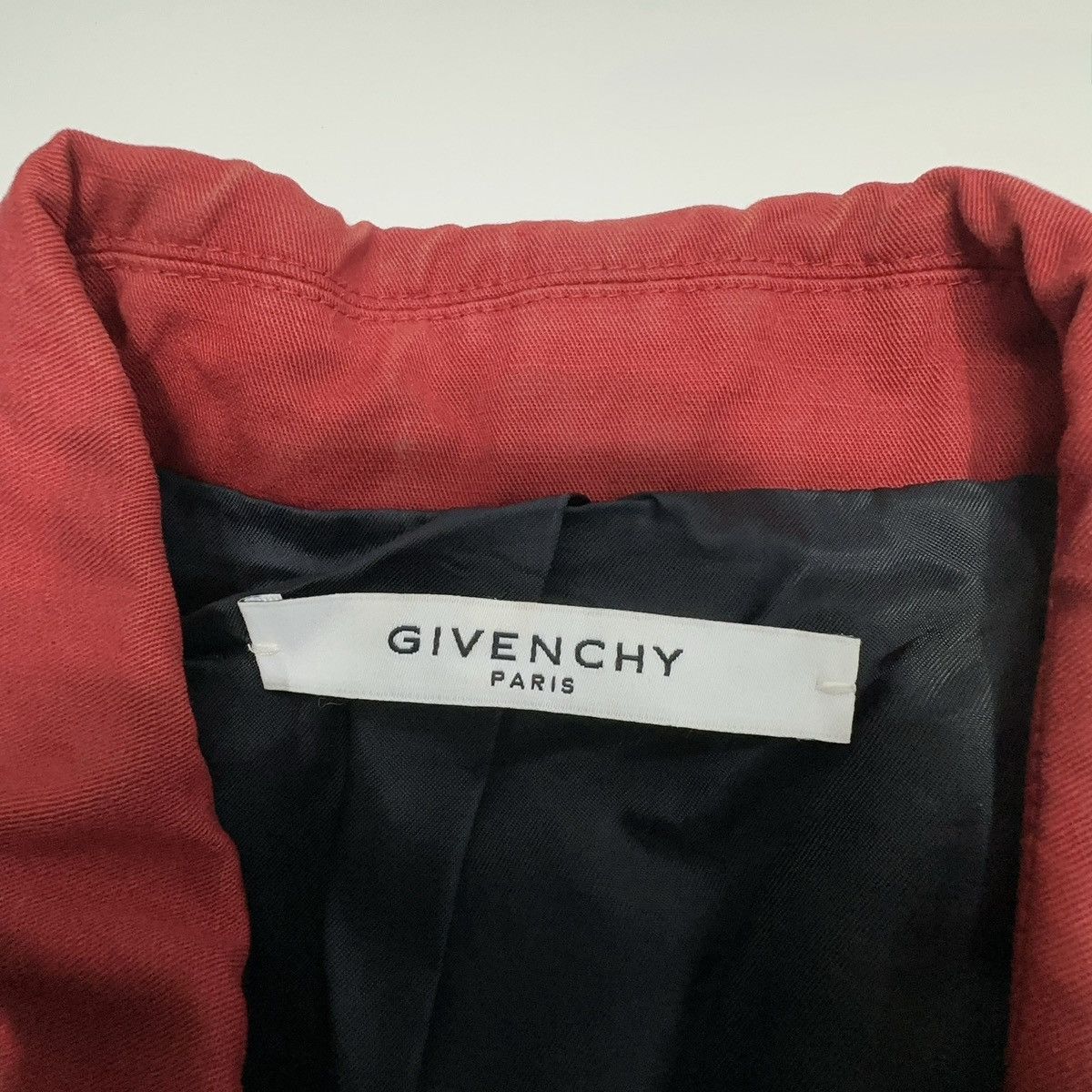 Givenchy Givenchy Red Gabardine Bomber Jacket Size US M / EU 48-50 / 2 - 3 Thumbnail