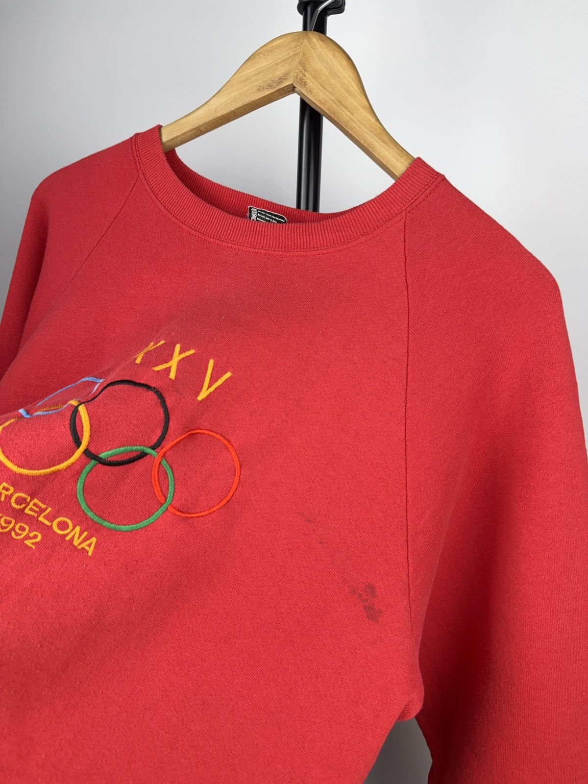 USA Olympics × Vintage VTG 90s Olympic Barcelona 1992 USA Big Logo Faded Sweatshirt Size US M / EU 48-50 / 2 - 4 Thumbnail