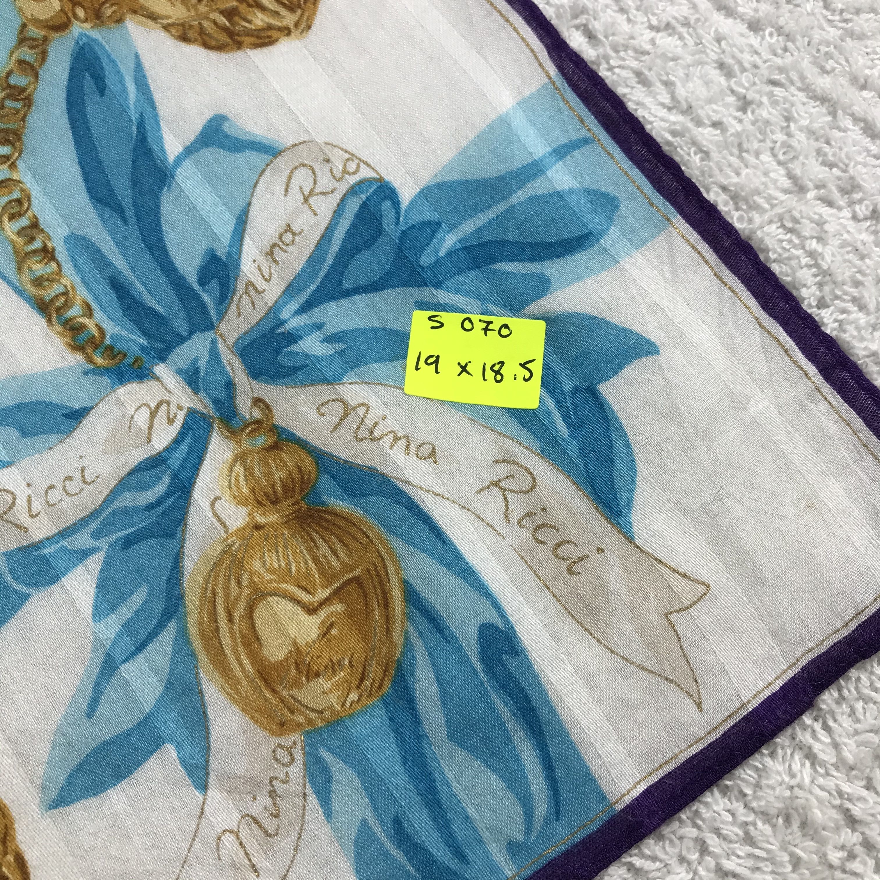 Nina Ricci × Vintage Nina Ricci Bandana / Handkerchief / Neckerchief - S070 Size ONE SIZE - 5 Thumbnail