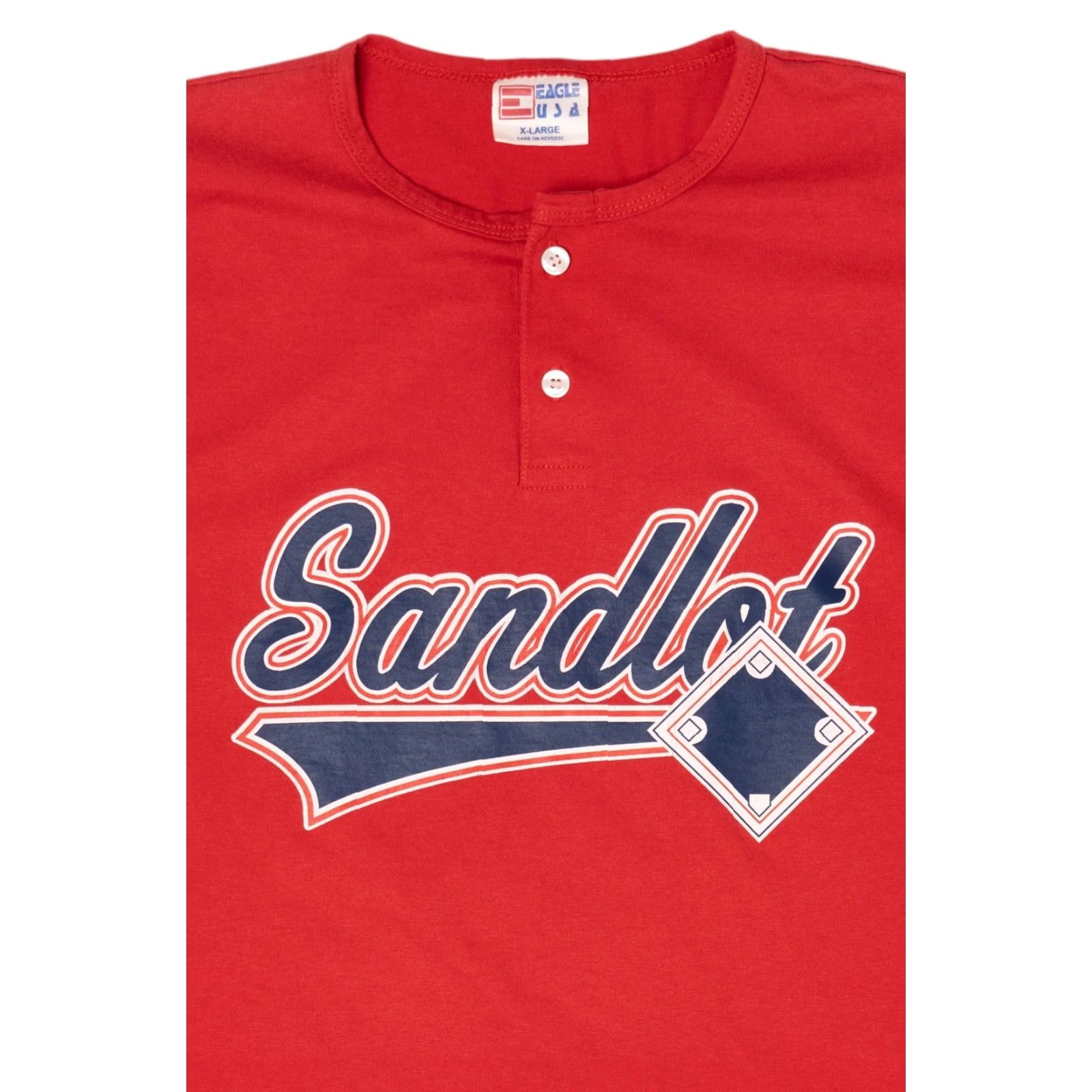 Vintage VINTAGE Red Sandlot Single Stitch T-Shirt Eagle USA XS XL Unisex Adults 1990s Mens Womens Boys Girls Size US XL / EU 56 / 4 - 6 Thumbnail