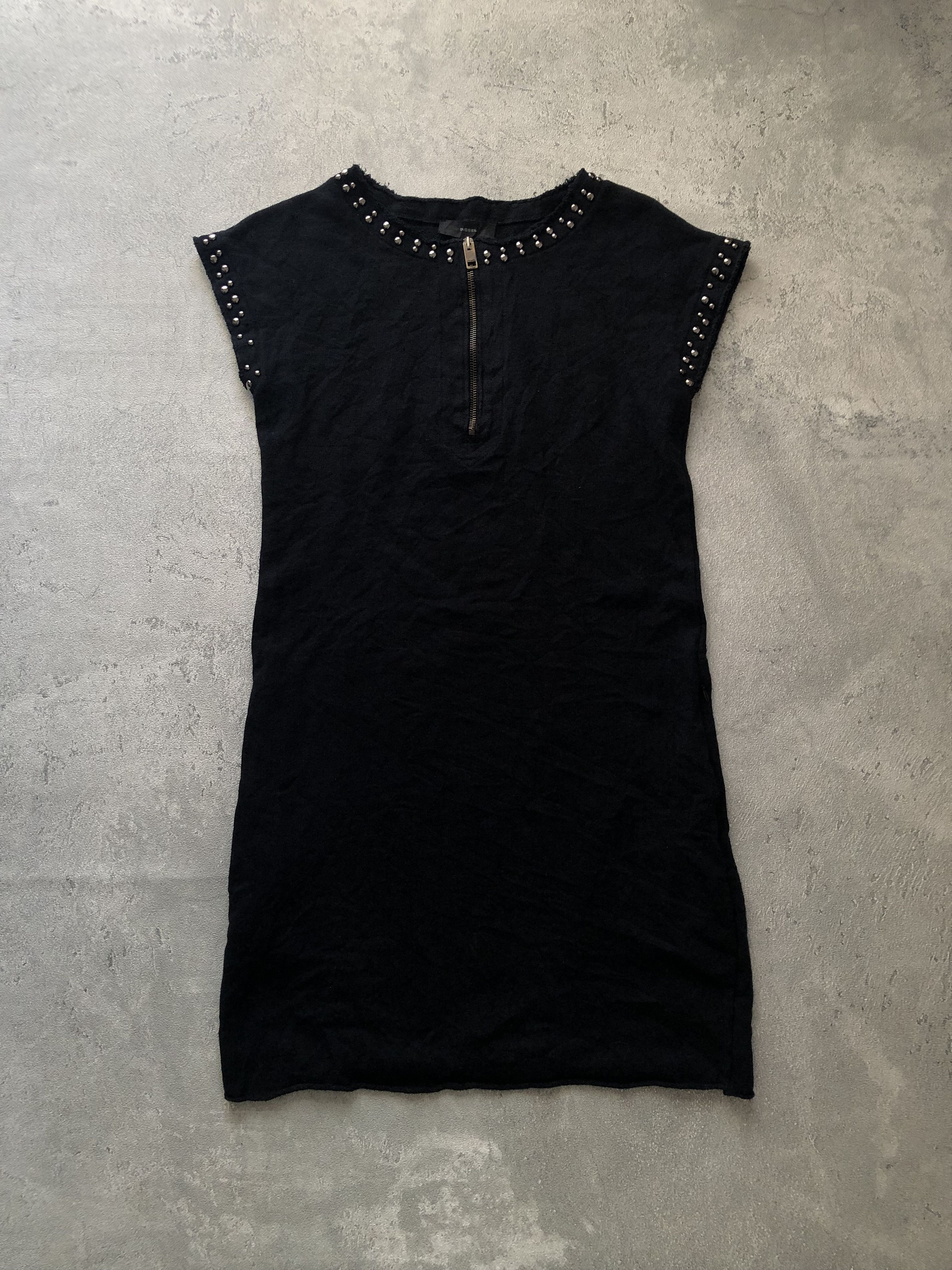 Diesel × Vintage Diesel Dress Black Studded Style Size M / US 6-8 / IT 42-44 - 2 Thumbnail