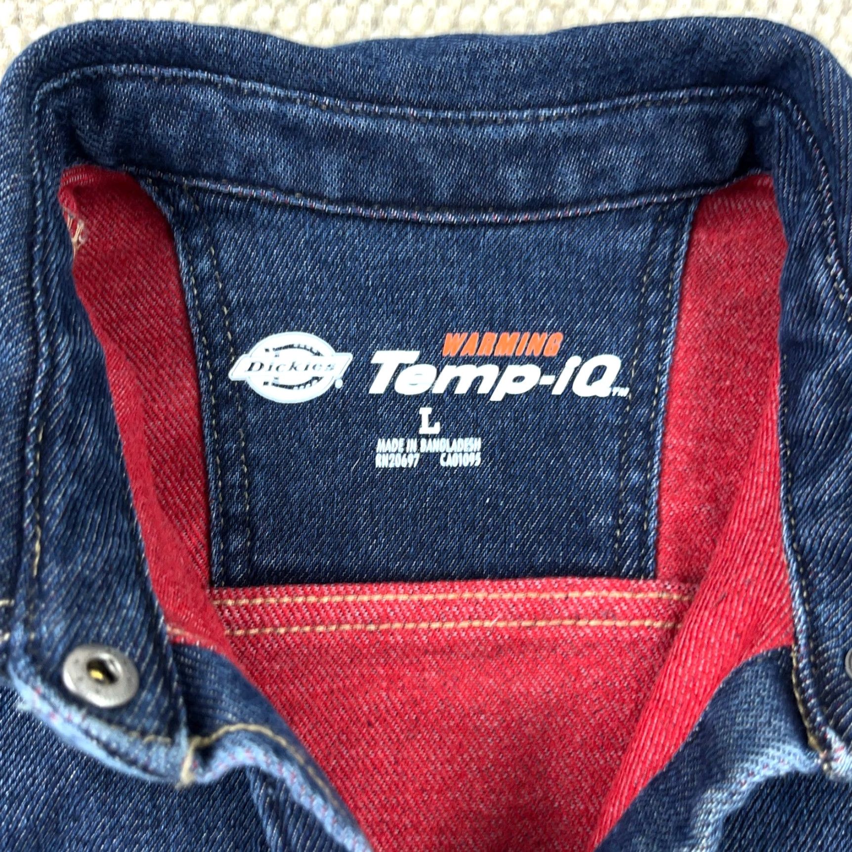 Dickies DICKIES Shacket Jacket Denim Blue Medium Women Adult L Warm Temp-IQ Flex All Seasons 100% Cotton Long Sleeve Collared Pockets Vintage No Mens Womens Size L / US 10 / IT 46 - 3 Thumbnail