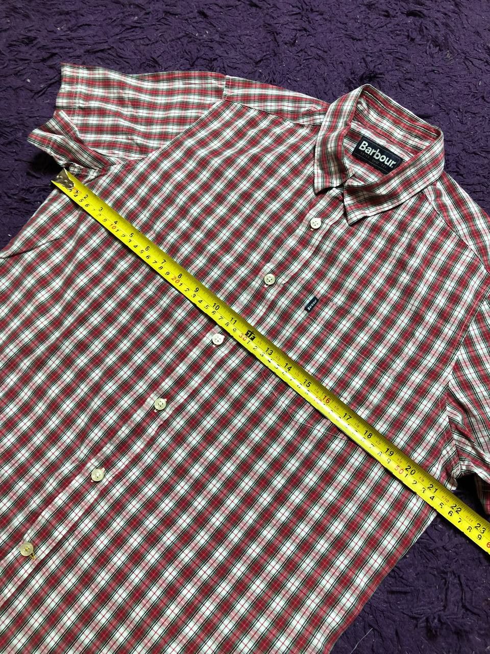 Barbour Vintage Shirt cell print Barbour logo Y2K streetwear Size US S / EU 44-46 / 1 - 9 Thumbnail