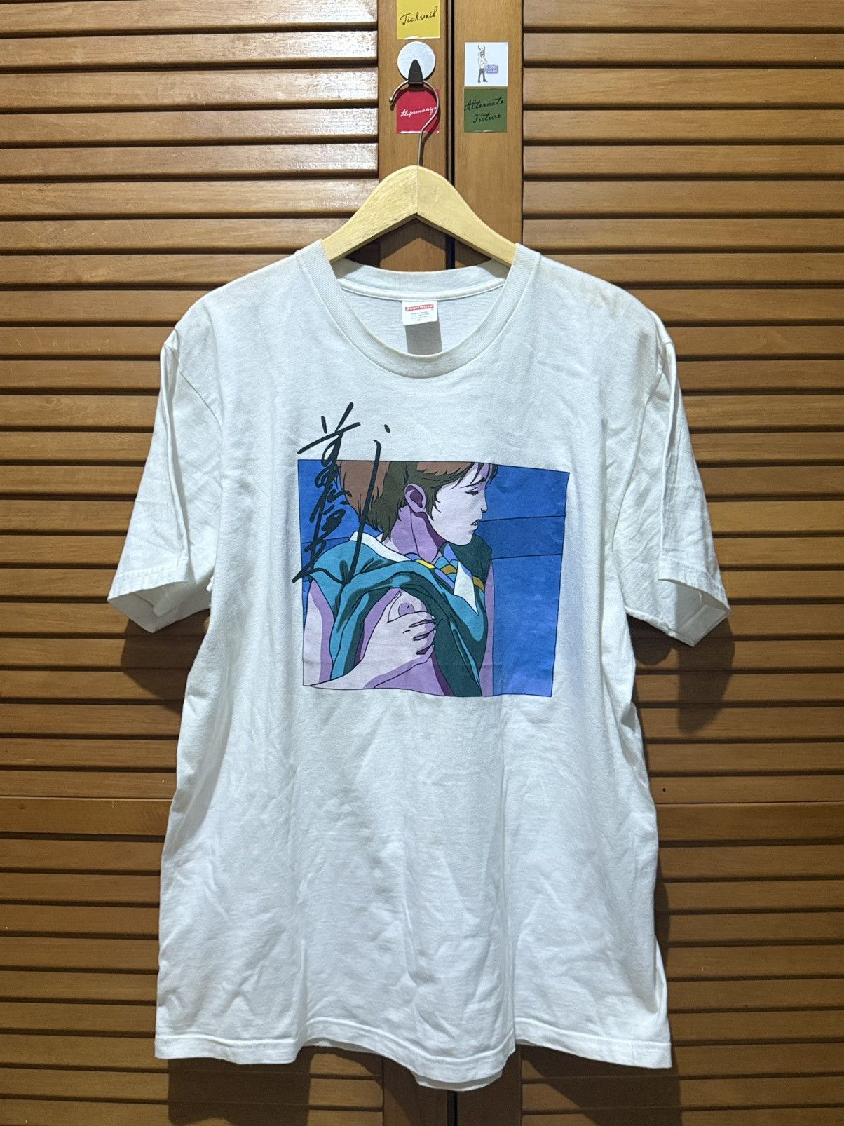 Supreme Supreme Toshio Maeda Touch Tee White FW15 Size US XL / EU 56 / 4 - 1 Thumbnail