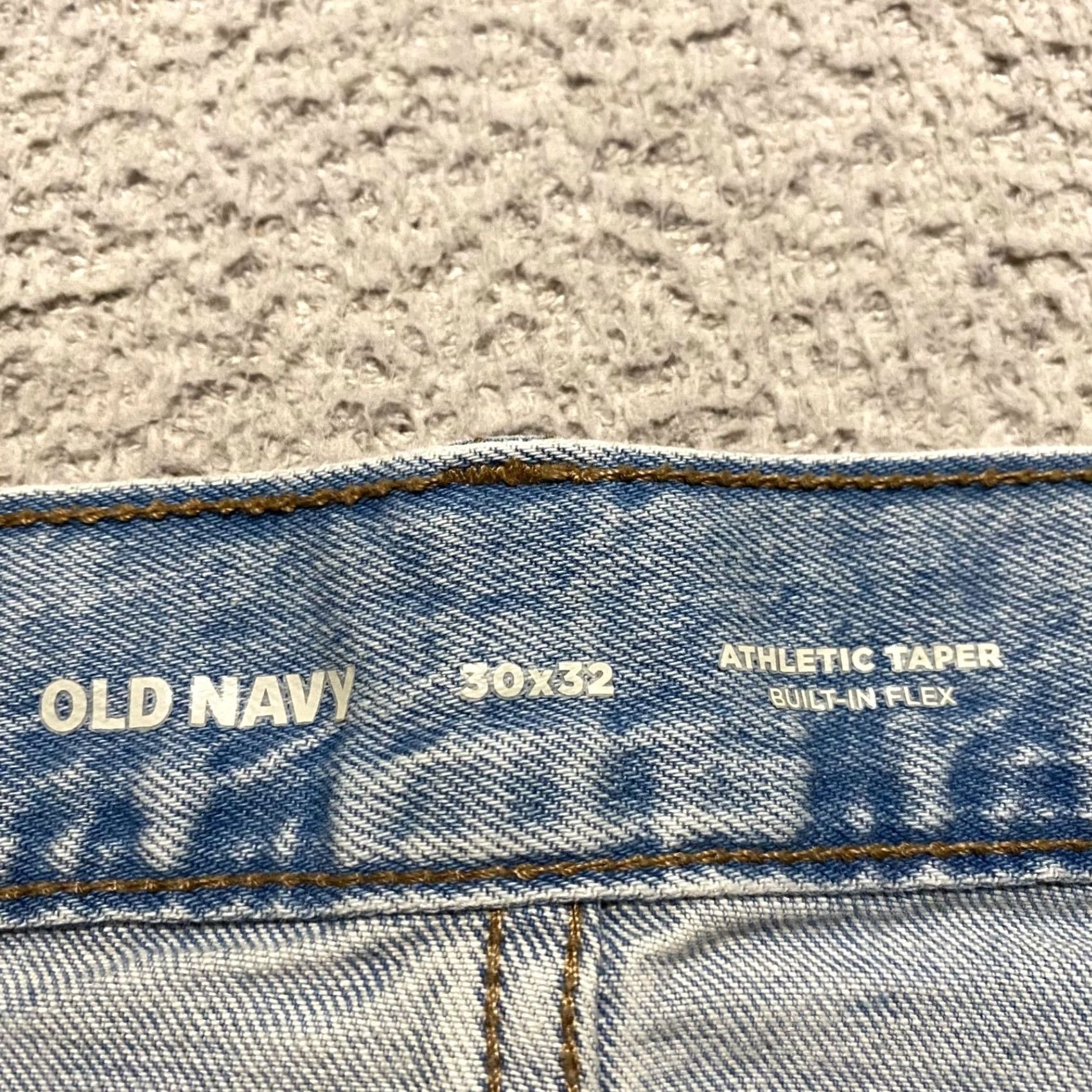 Old Navy Old Navy Jeans Blue Denim Medium Wash 30x32 Regular 5-Pocket Stretch Mid Rise Men's Jeans Size US 30 / EU 46 - 3 Thumbnail