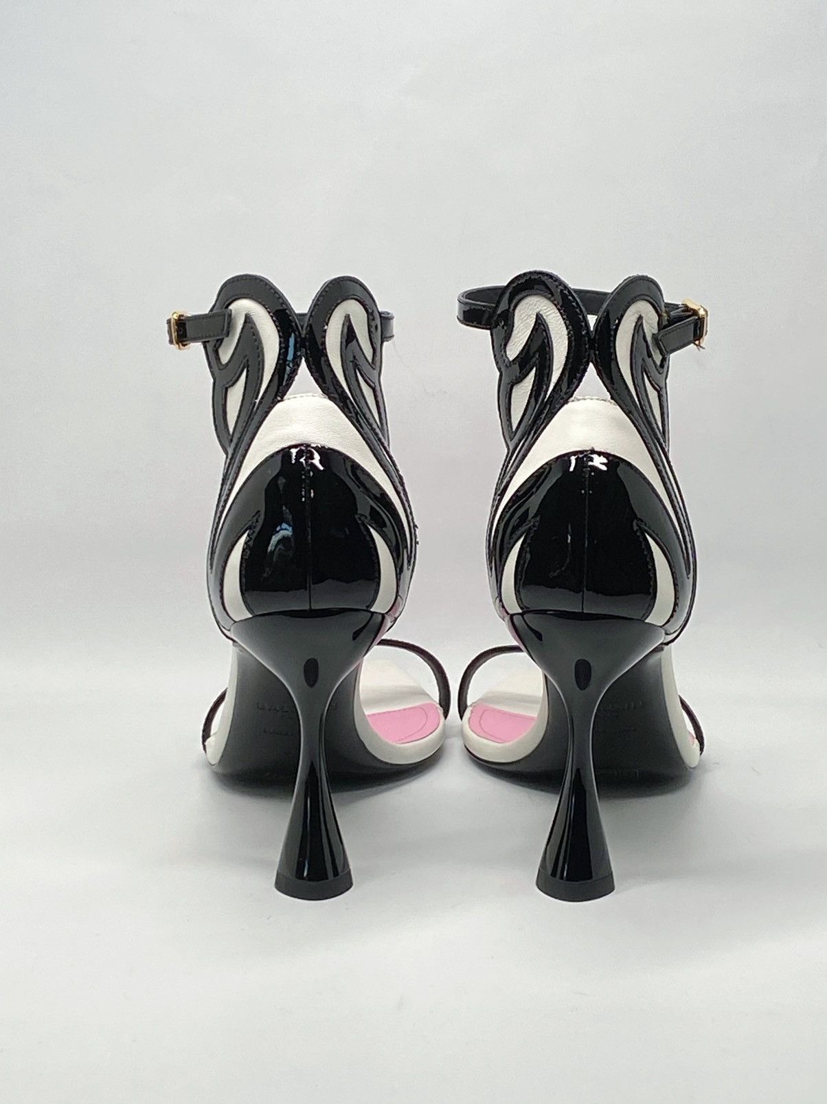 Balmain Balmain Eden Colorblocked Patent Leather Sandals size 37 Size US 7 / IT 37 - 8 Thumbnail
