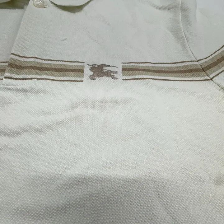Burberry Burberry Burberry Men's Logo Stripe Short Sleeve Polo-2507 Size US L / EU 52-54 / 3 - 6 Thumbnail