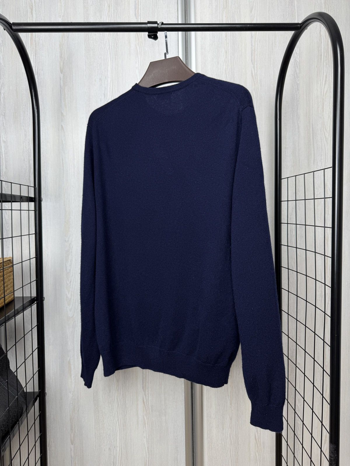 Malo Malo Optimum wool cashmere navy blue sweater Size US XL / EU 56 / 4 - 5 Thumbnail