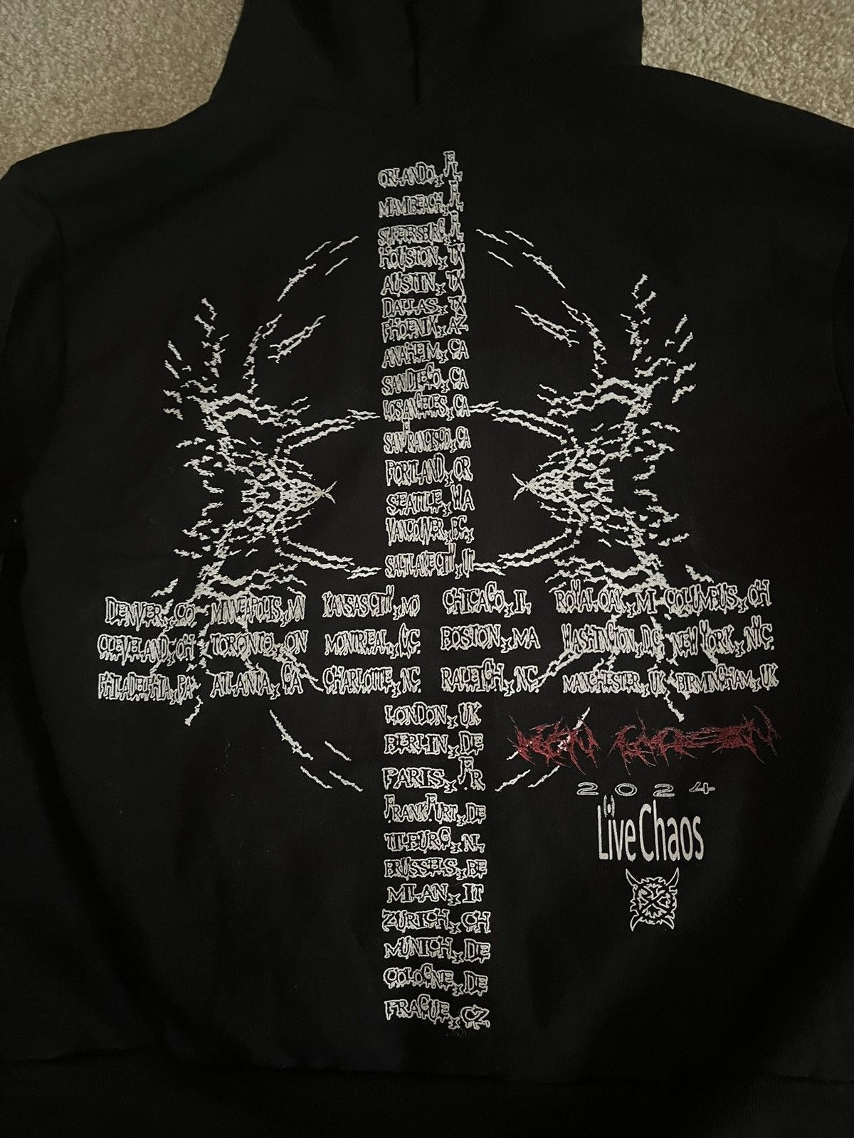 Destroy Lonely × Ken Carson × Playboi Carti Ken Carson AGC Tour Merch Zip-Up Jacket Size US M / EU 48-50 / 2 - 8 Thumbnail