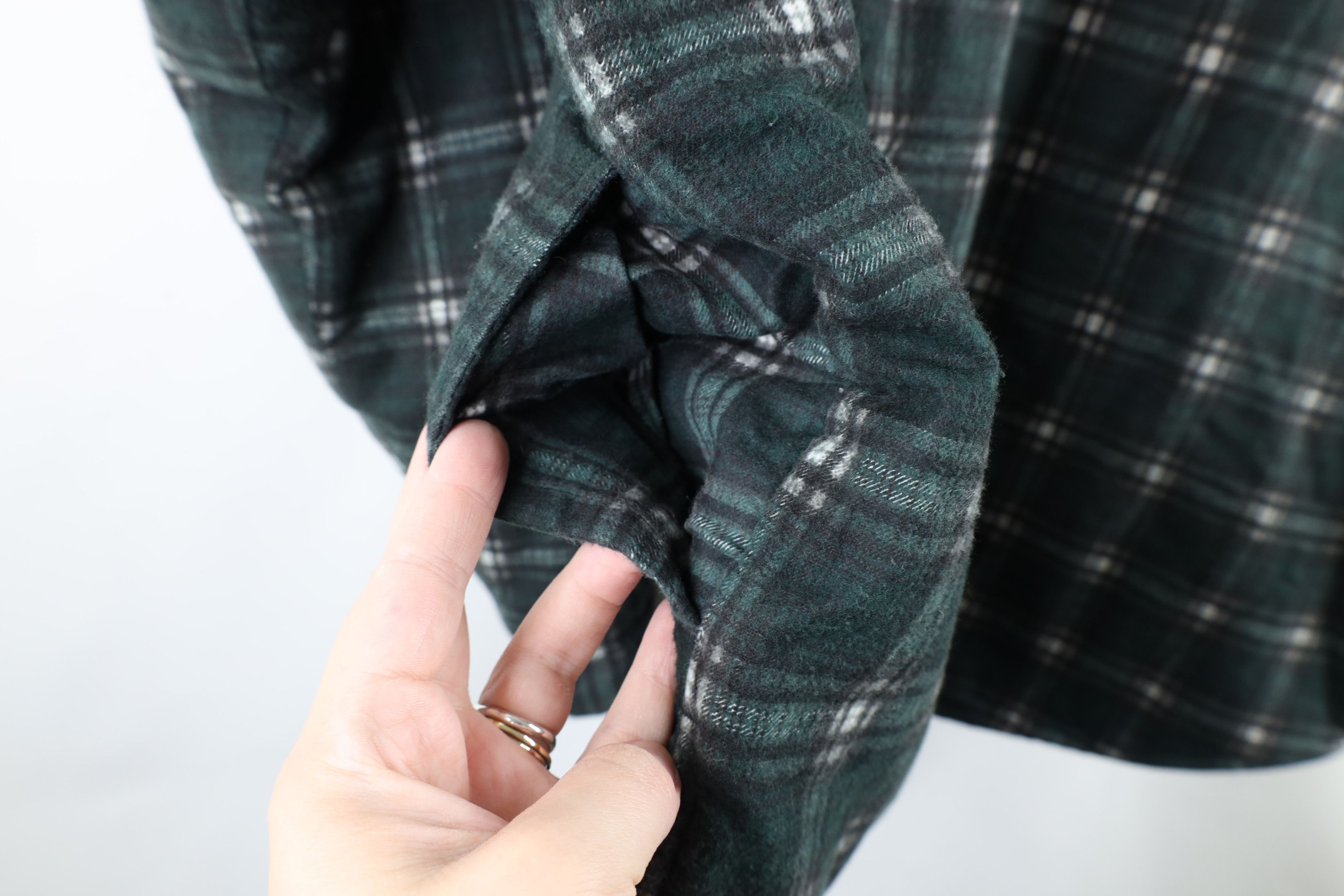 Vintage Vintage 90s Streetwear Fit Fleece Lined Flannel Jacket Plaid Size US XL / EU 56 / 4 - 6 Thumbnail
