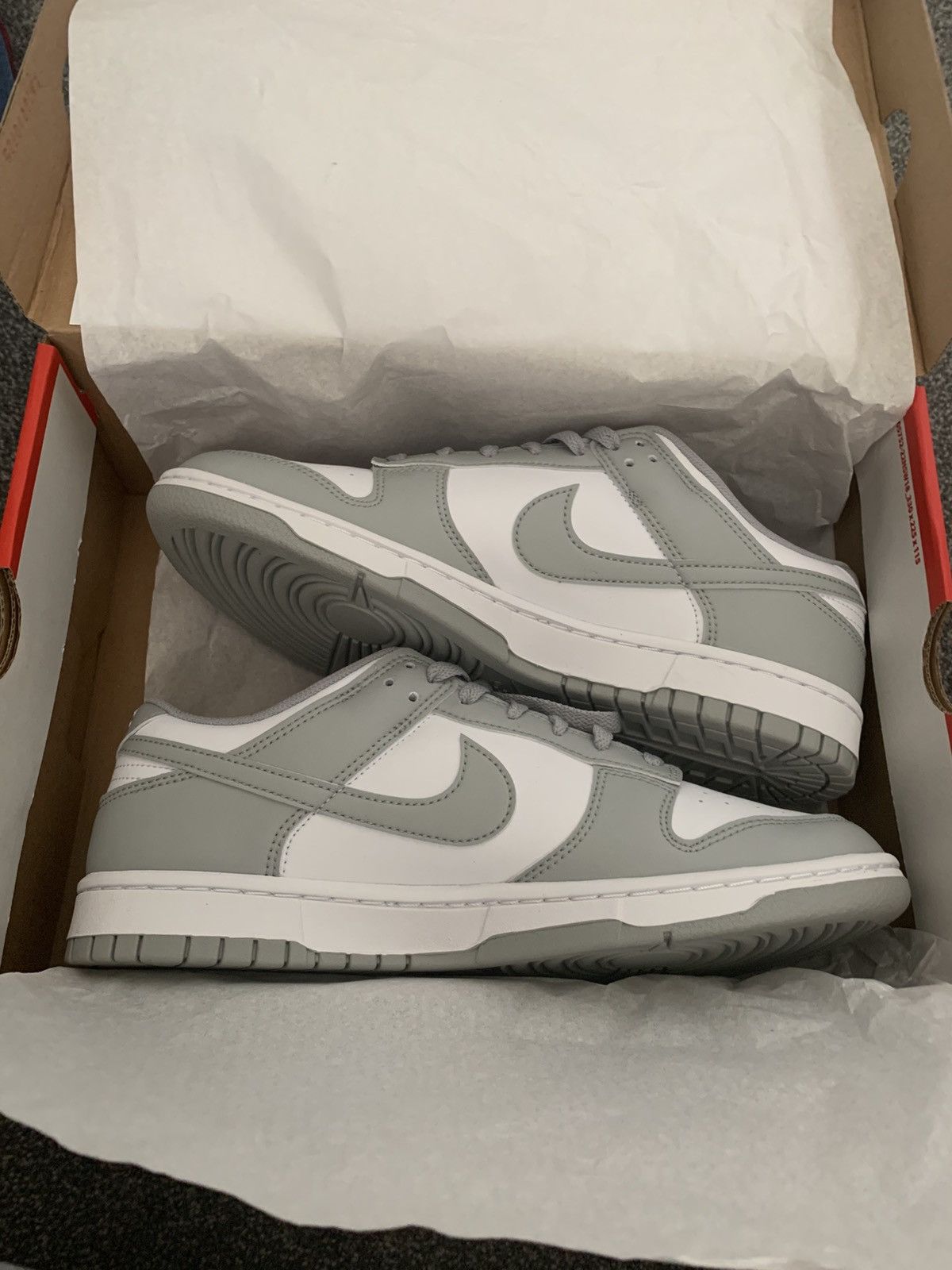 Nike Nike Grey Fog Dunk Low Size US 9 / EU 42 - 1 Thumbnail