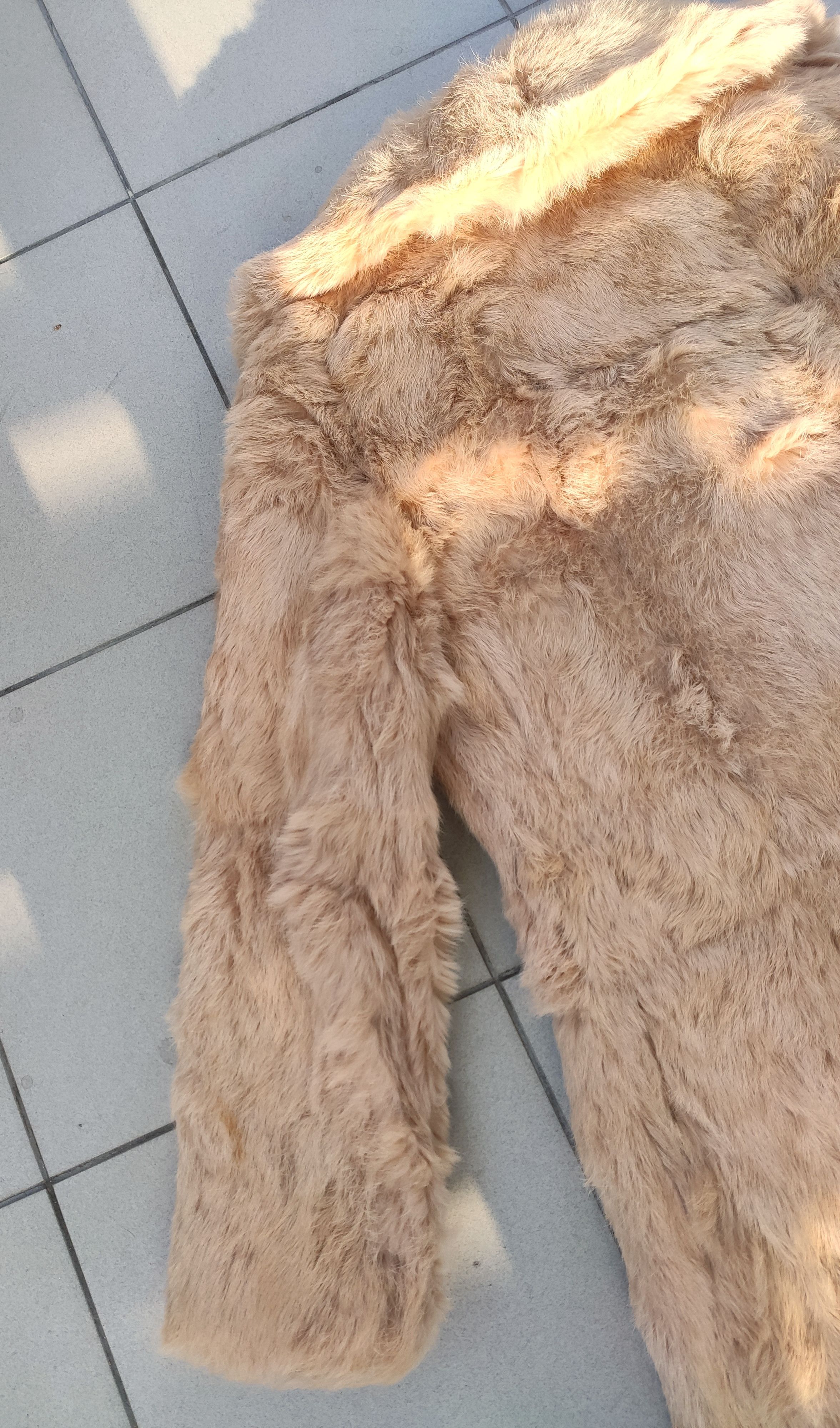 Japanese Brand Rare vintage Real Coney Fur Rabbit long coat jacket Korea Size L / US 10 / IT 46 - 15 Thumbnail